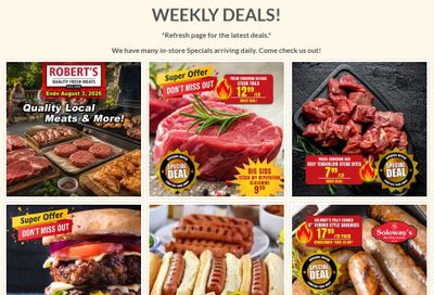 Robert's Quality Fresh Meats Flyer July 27 to August 3