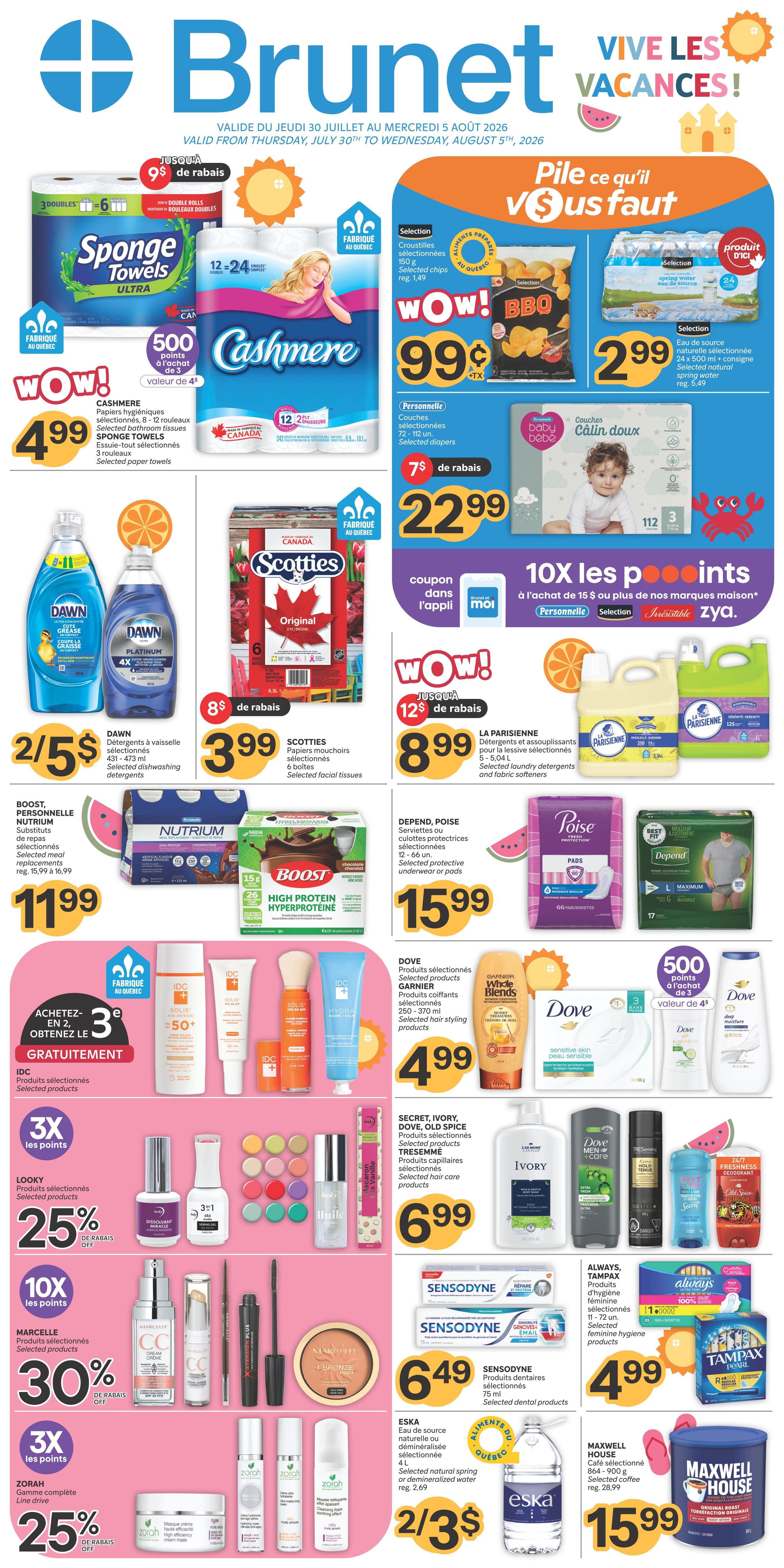 Brunet Flyer July 30 to August 5