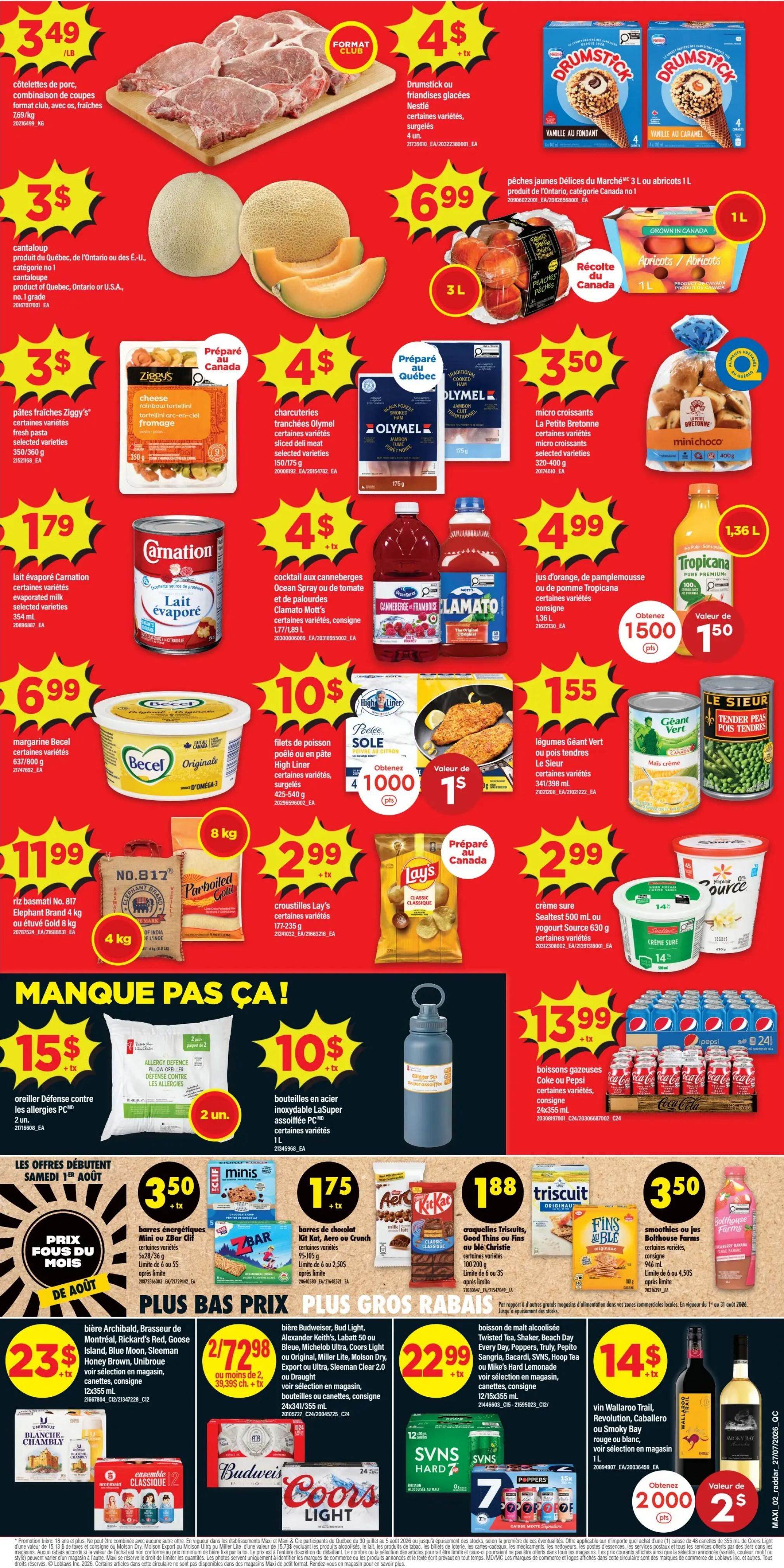 Maxi Flyer July 30 to August 5
