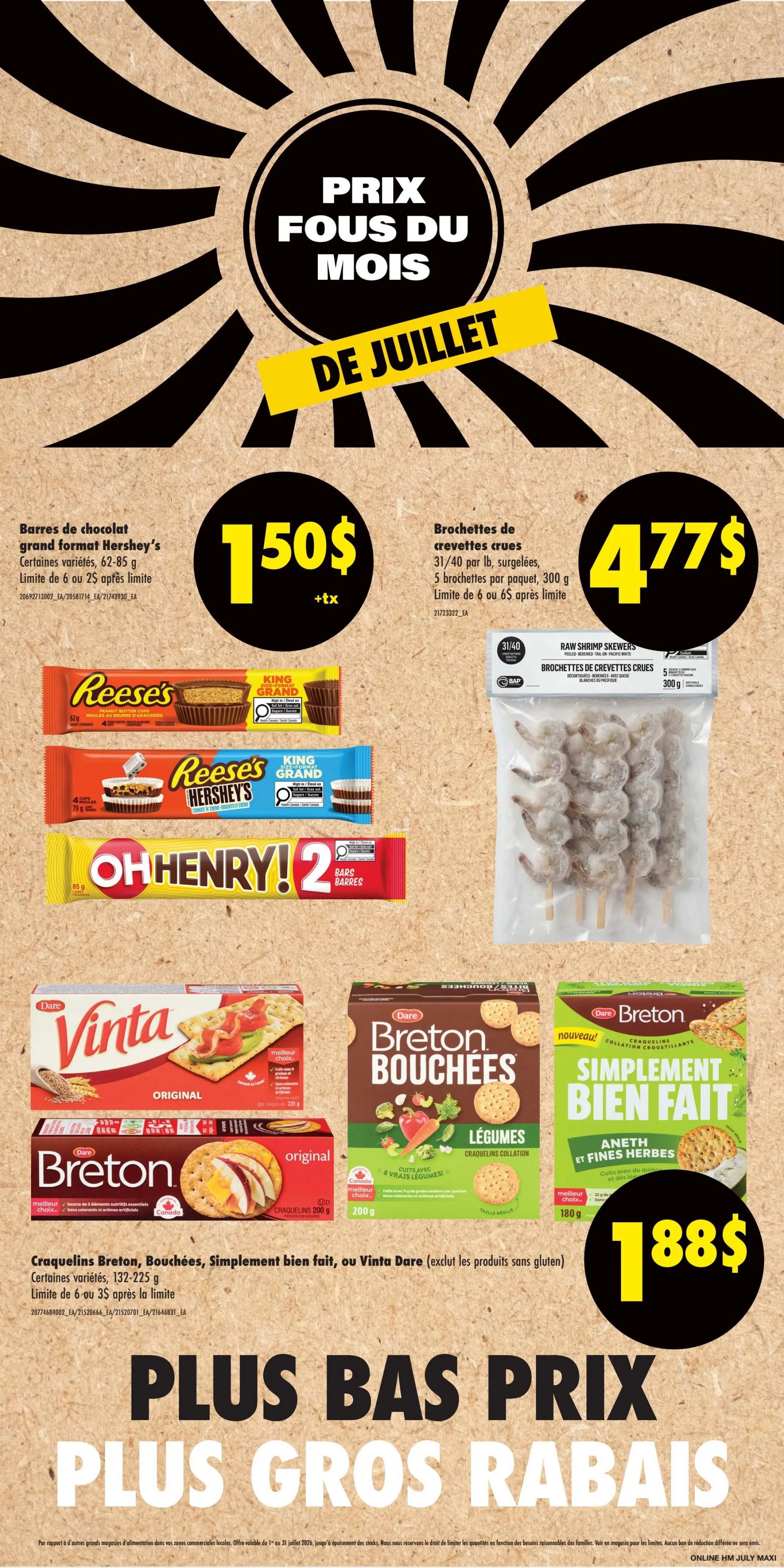 Maxi Flyer July 30 to August 5