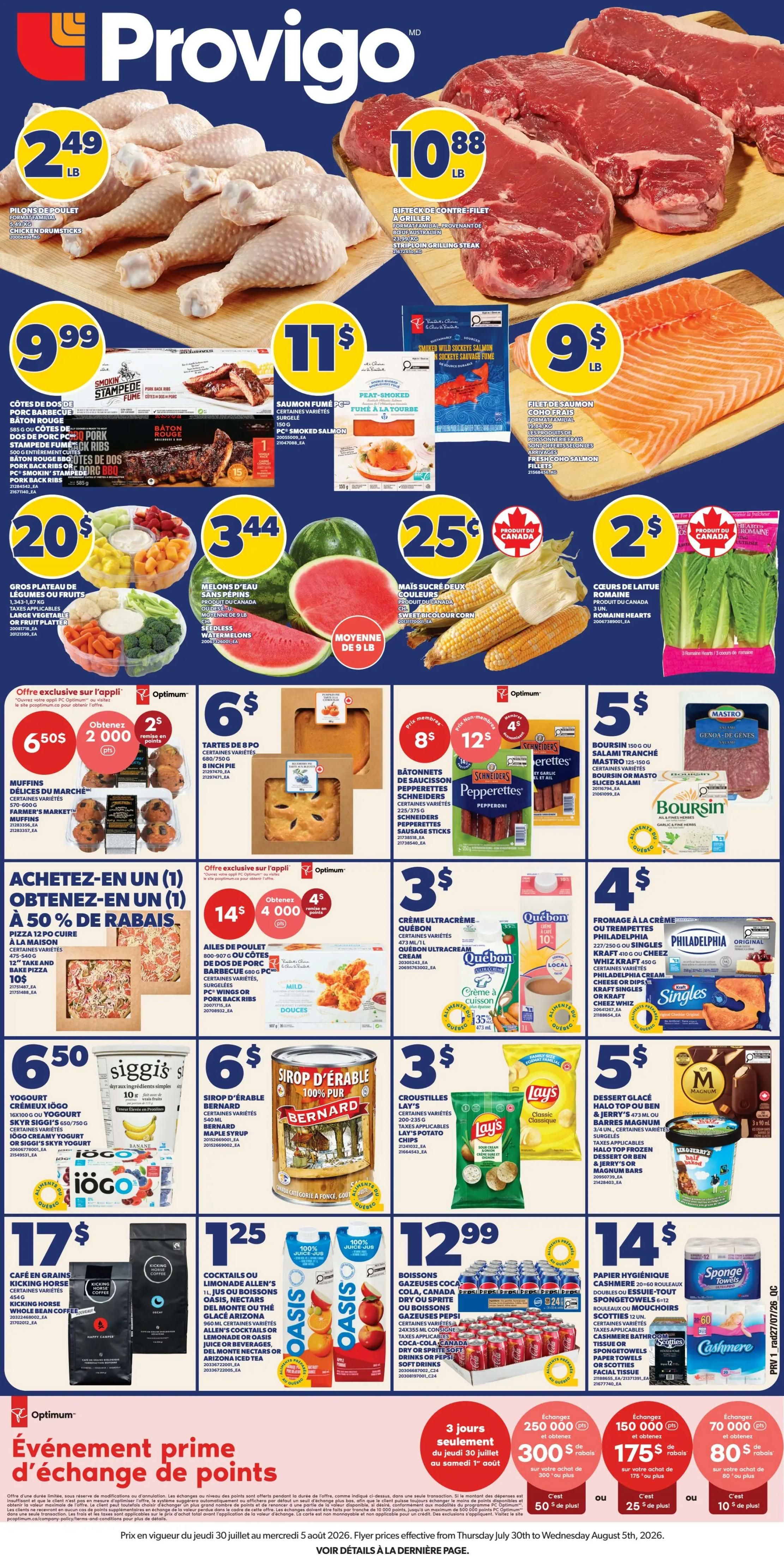 Provigo Flyer July 30 to August 5