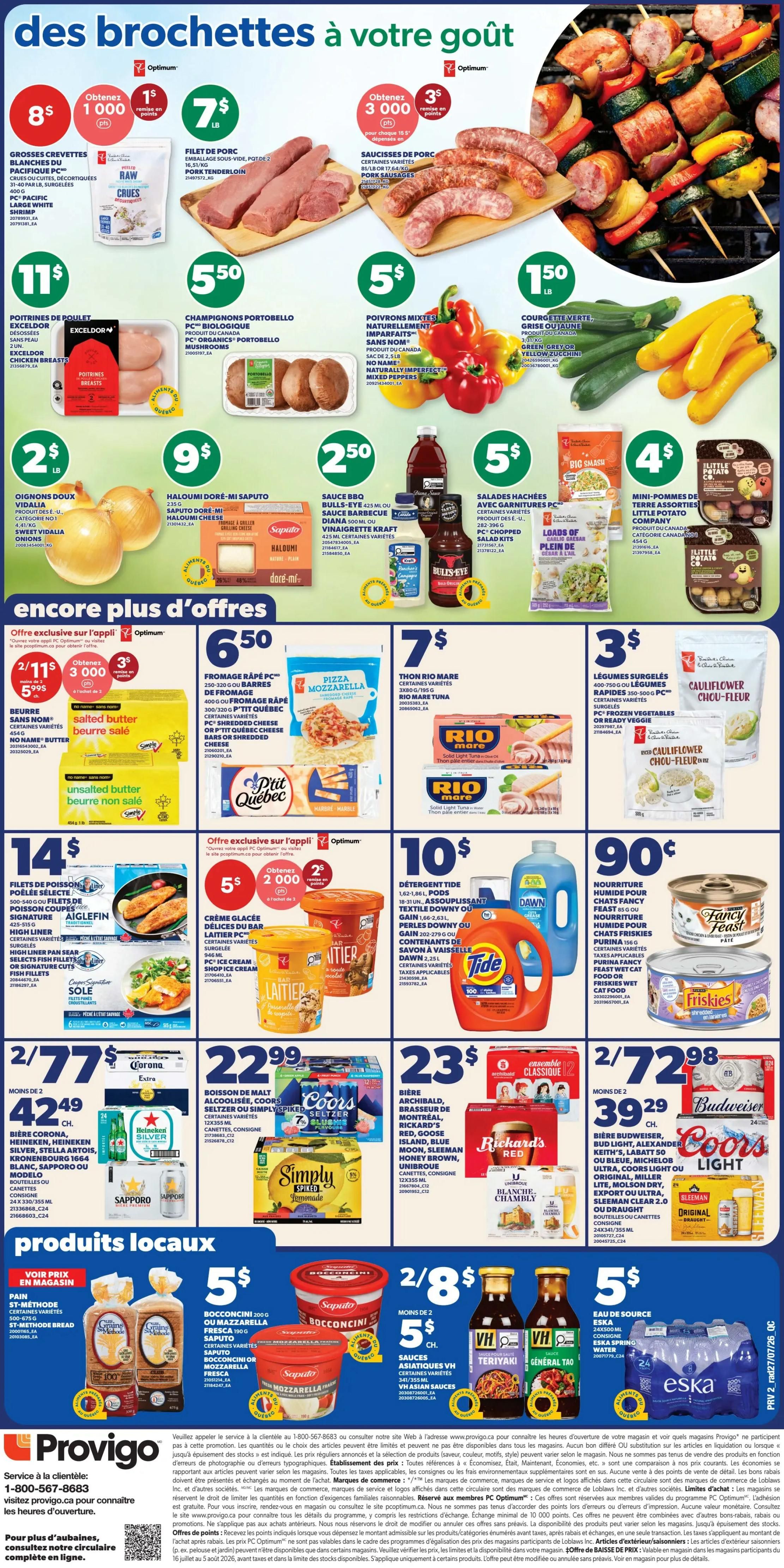 Provigo Flyer July 30 to August 5