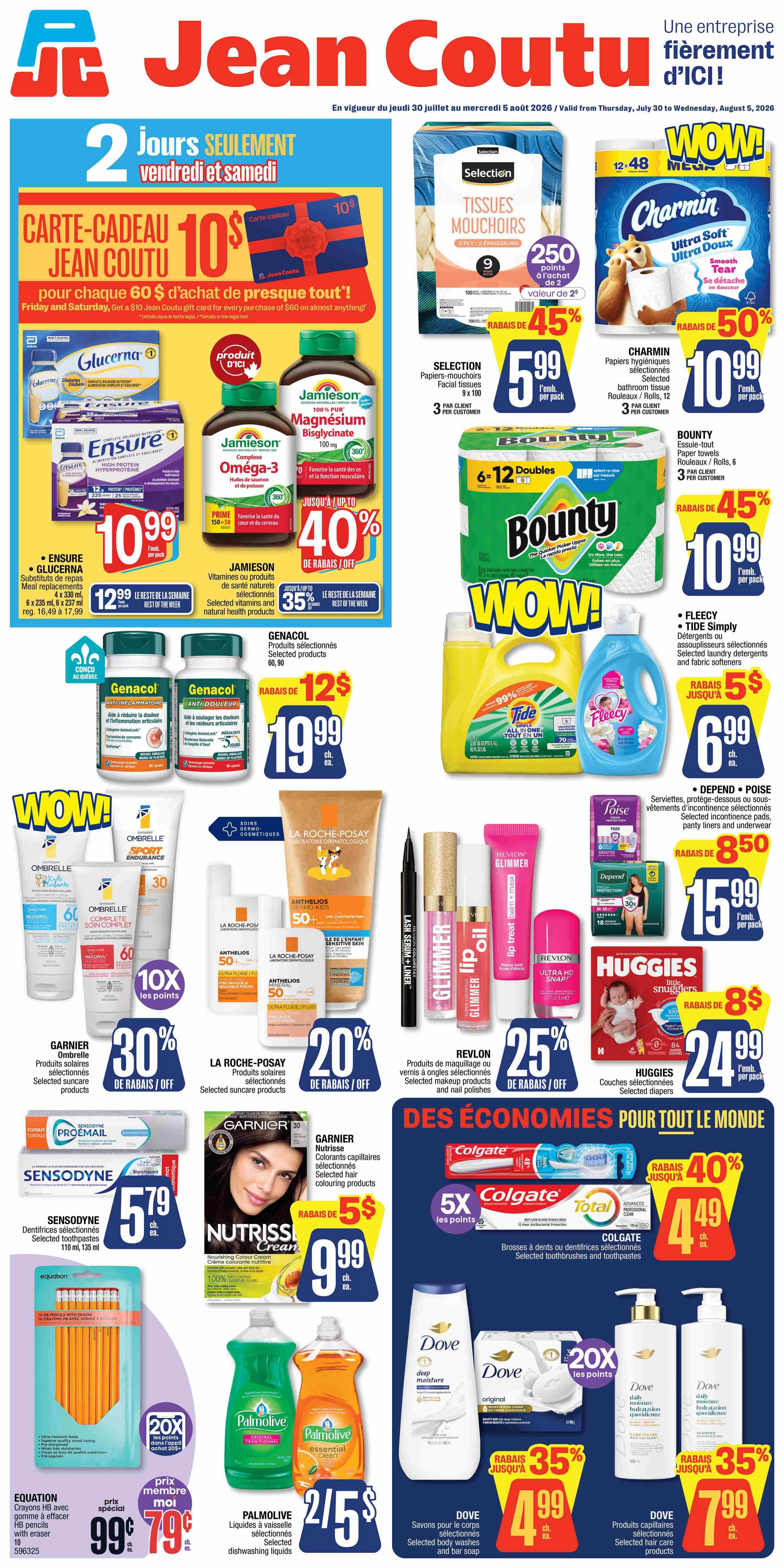 Jean Coutu Flyer July 30 to August 5