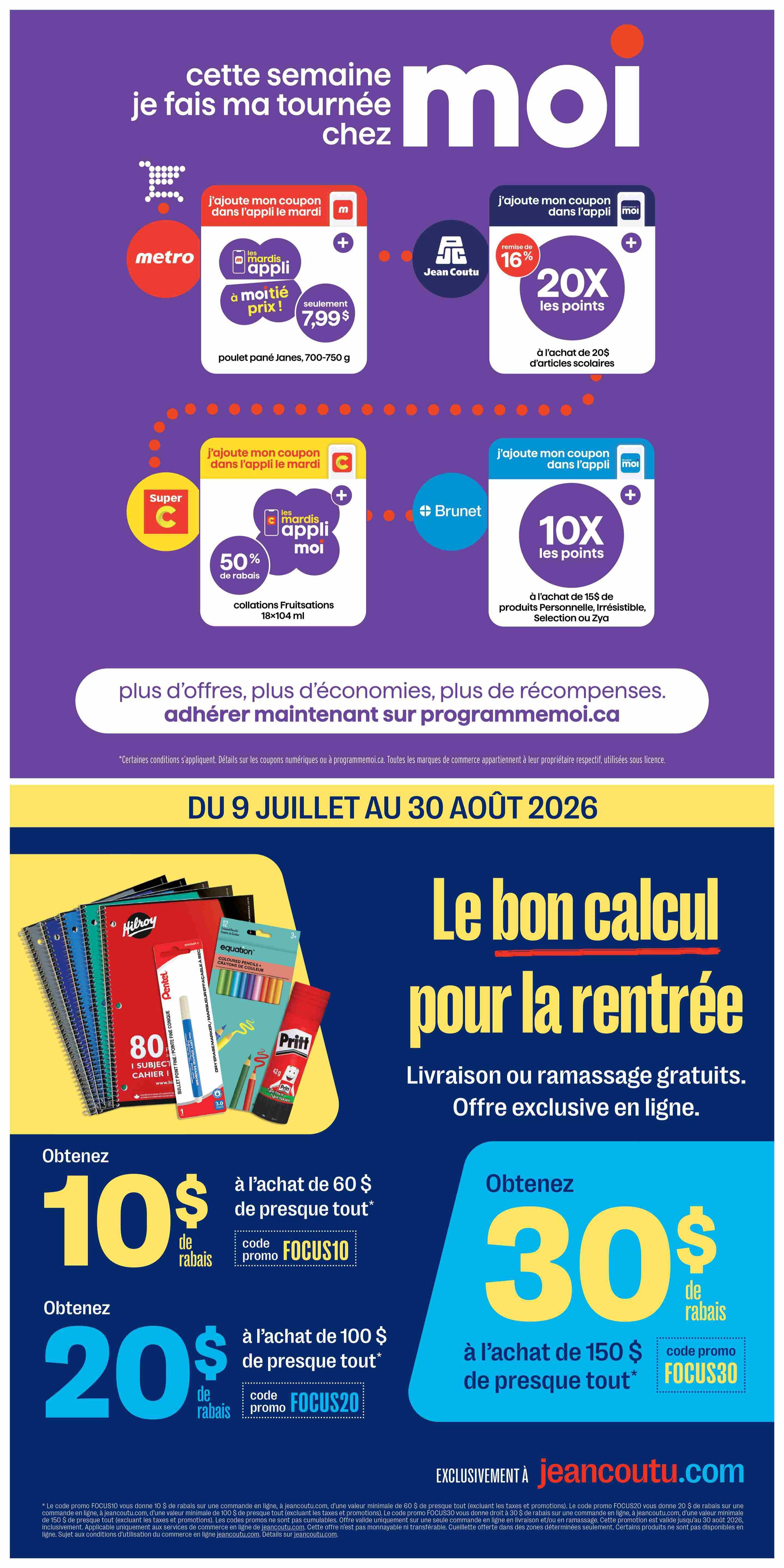 Jean Coutu Flyer July 30 to August 5