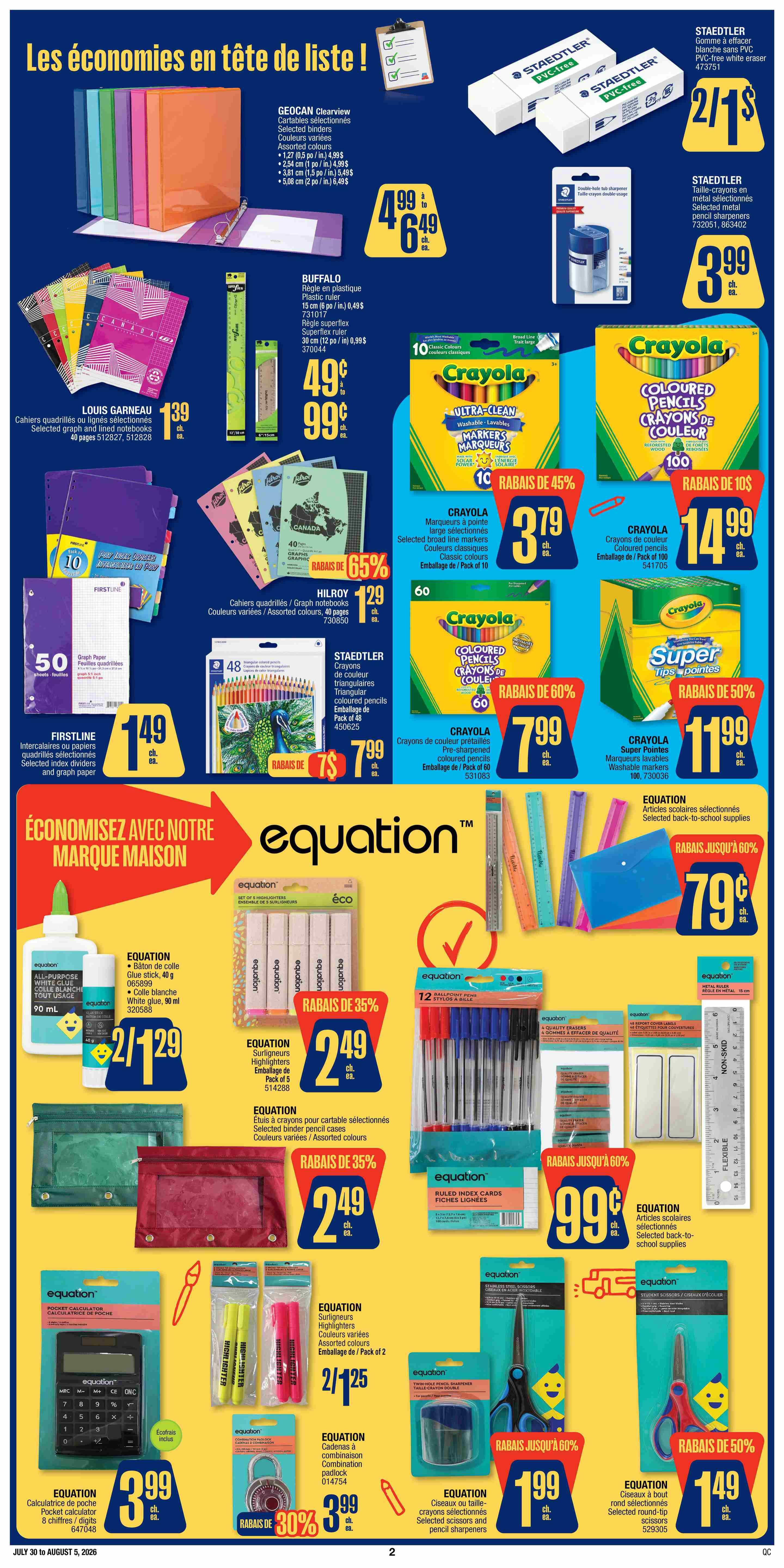Jean Coutu Flyer July 30 to August 5
