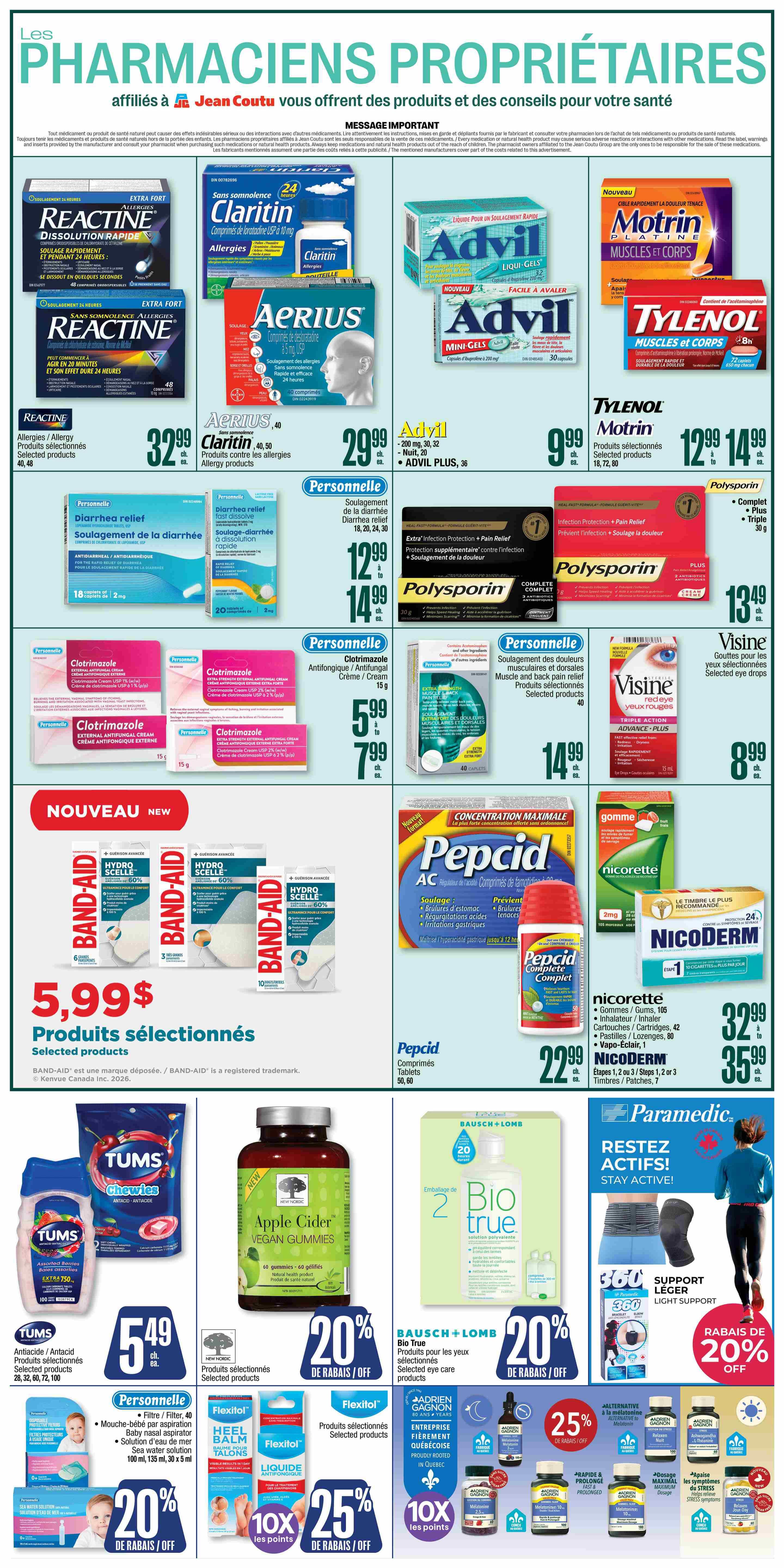 Jean Coutu Flyer July 30 to August 5