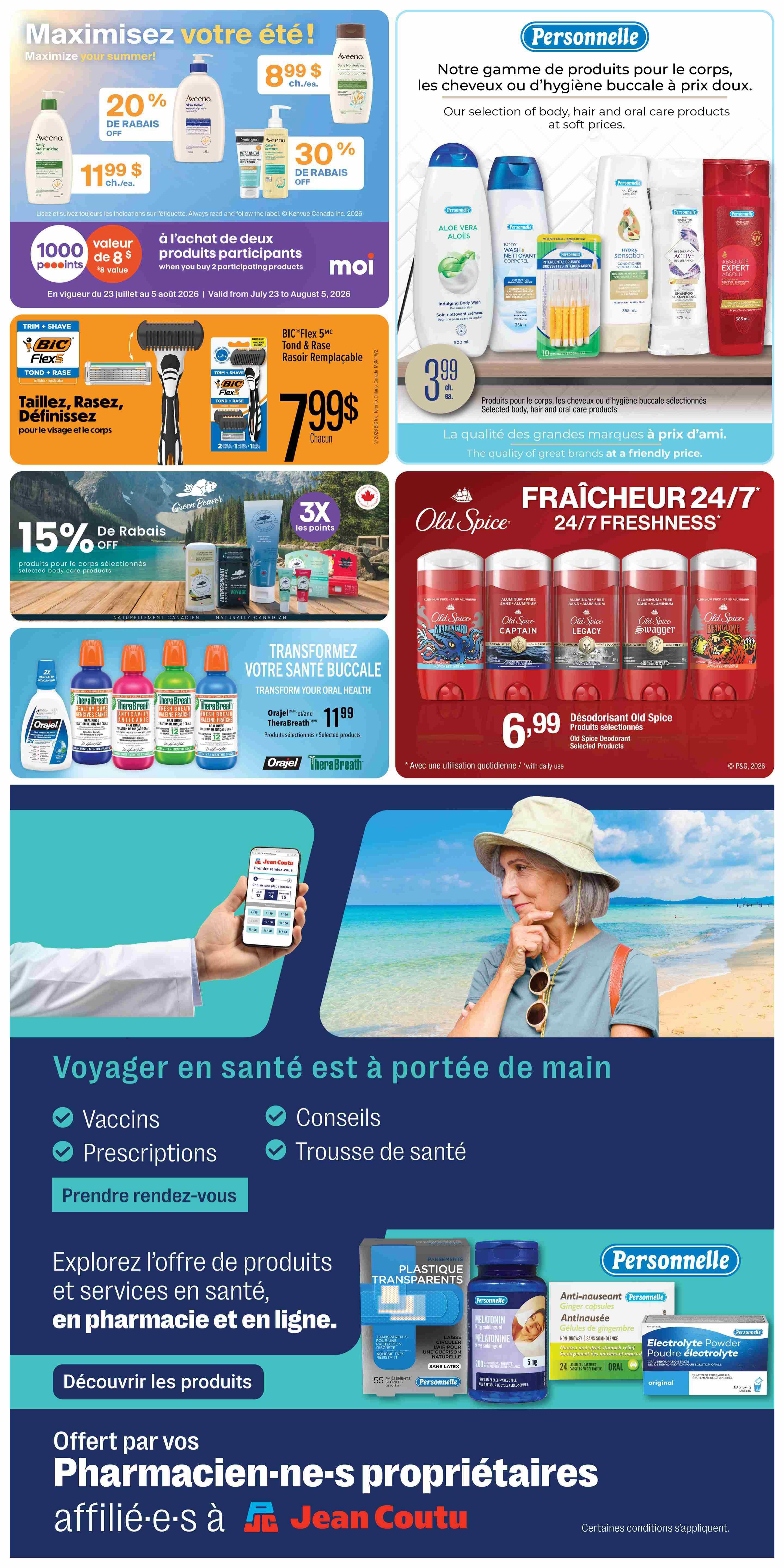 Jean Coutu Flyer July 30 to August 5
