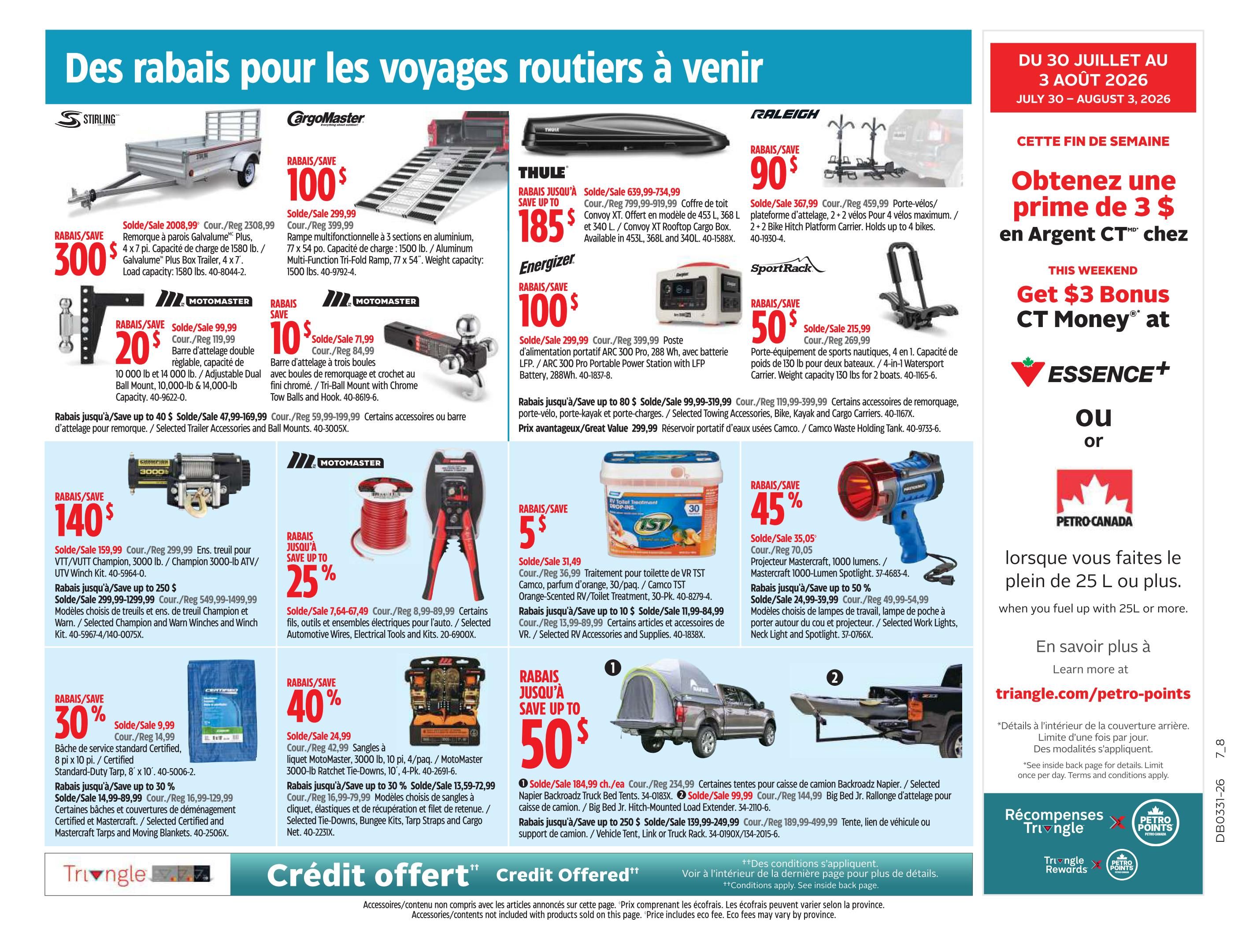 Canadian Tire (QC) Flyer July 30 to August 5