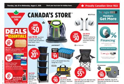 Canadian Tire (Atlantic) Flyer July 30 to August 5
