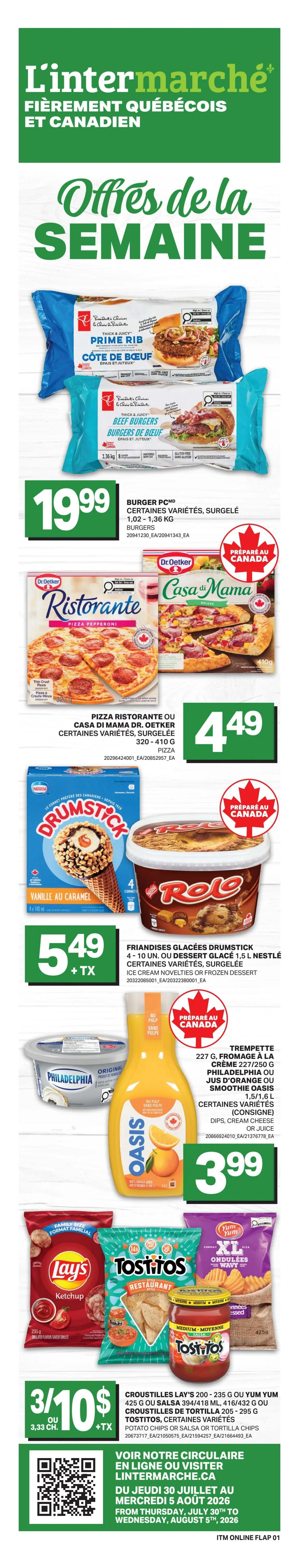 L'inter Marche Flyer July 30 to August 5