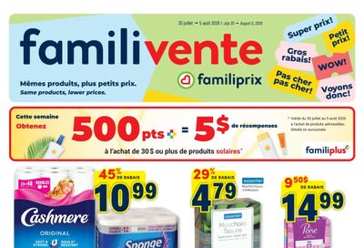 Familiprix Flyer July 30 to August 5