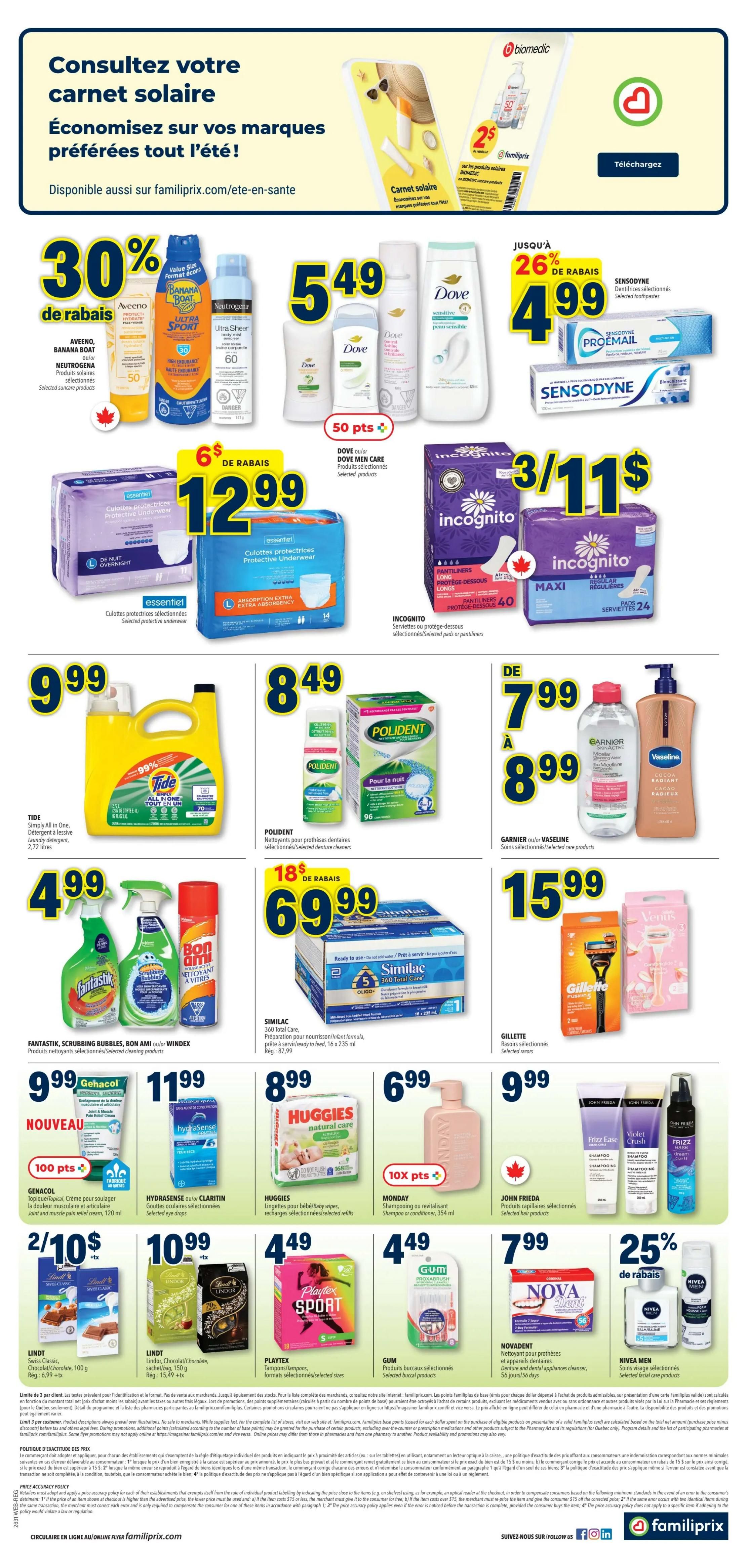 Familiprix Flyer July 30 to August 5