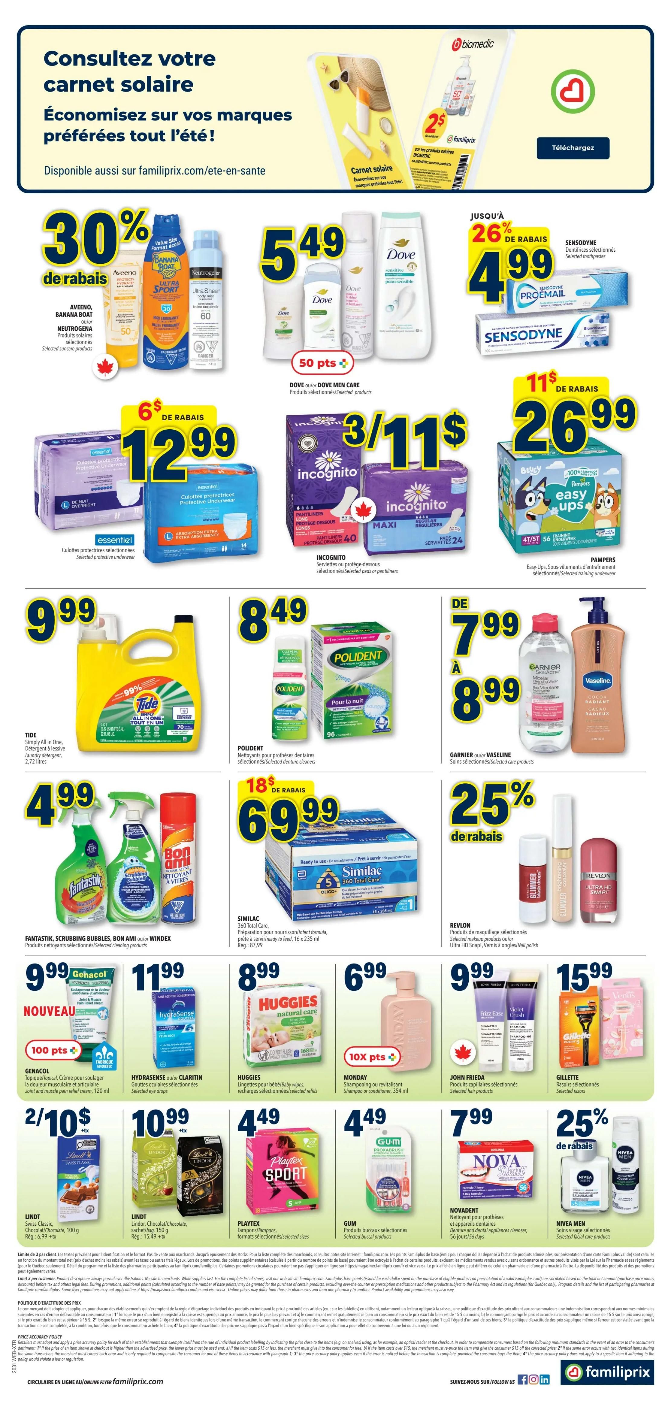 Familiprix Extra Flyer July 30 to August 5
