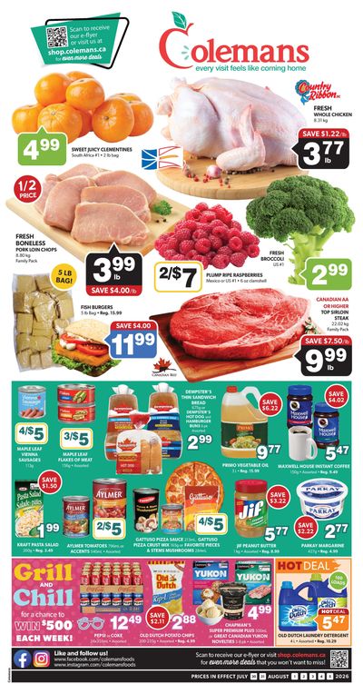Coleman's Flyer July 30 to August 5