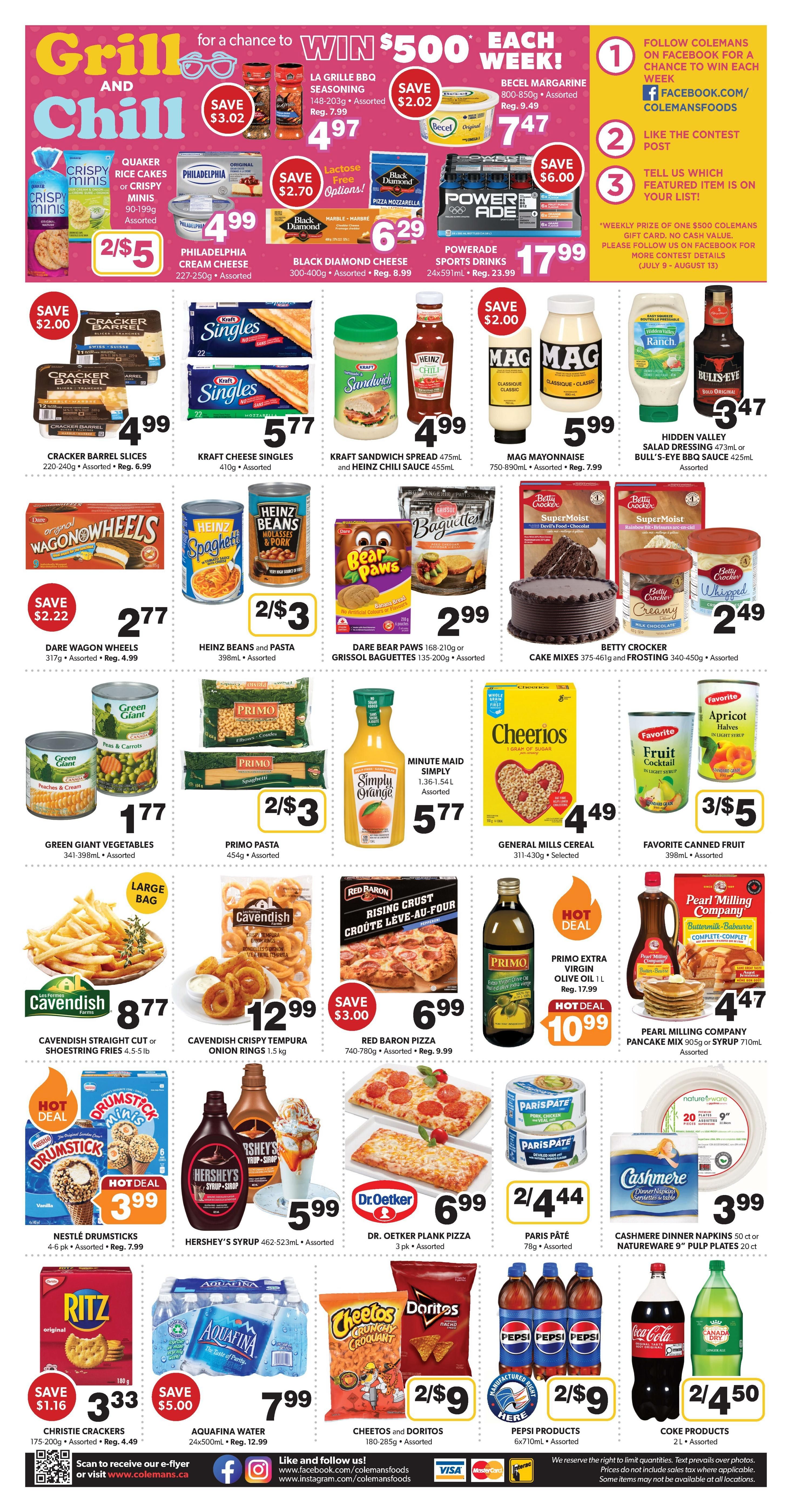 Coleman's Flyer July 30 to August 5