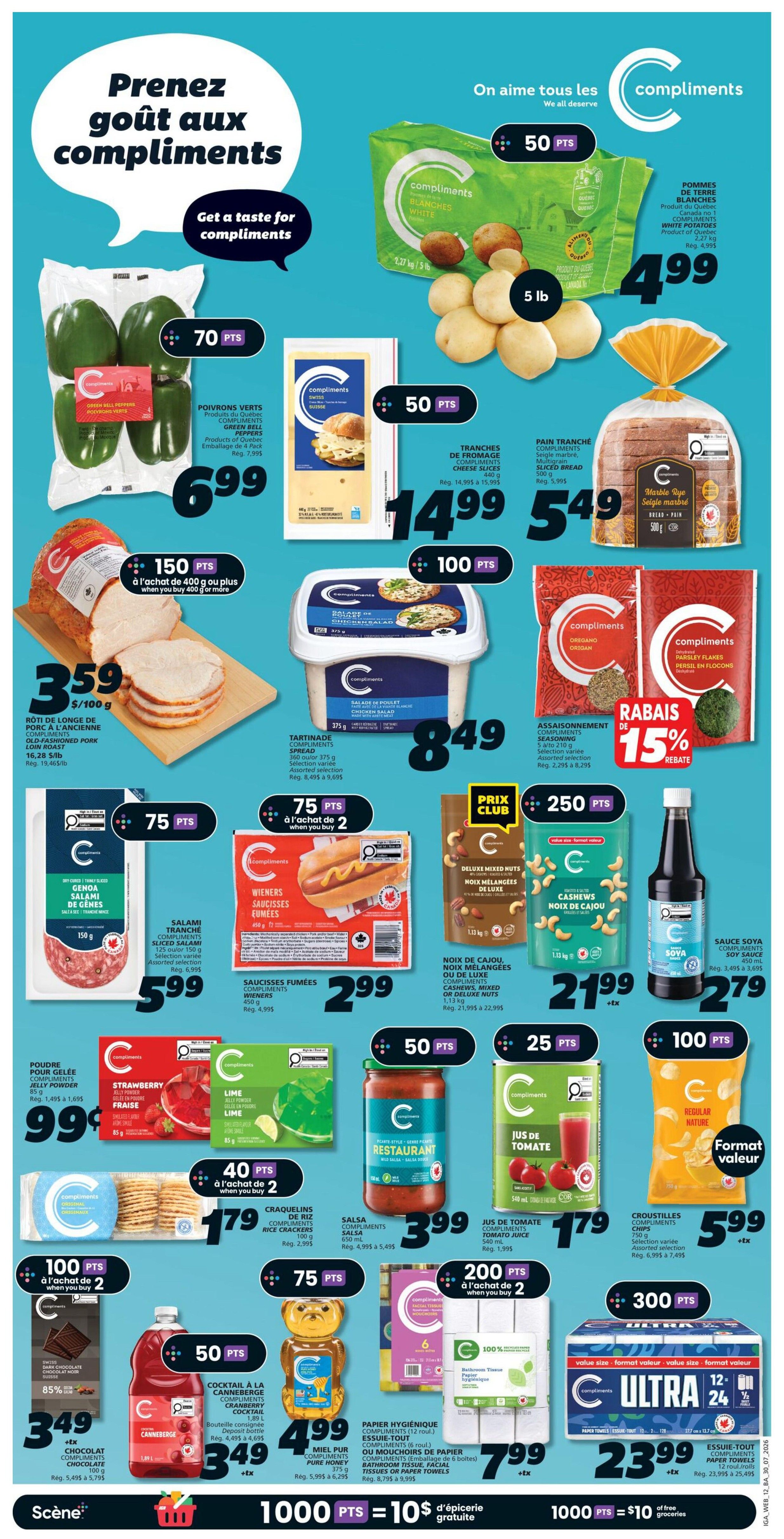 IGA (NB) Flyer July 30 to August 5