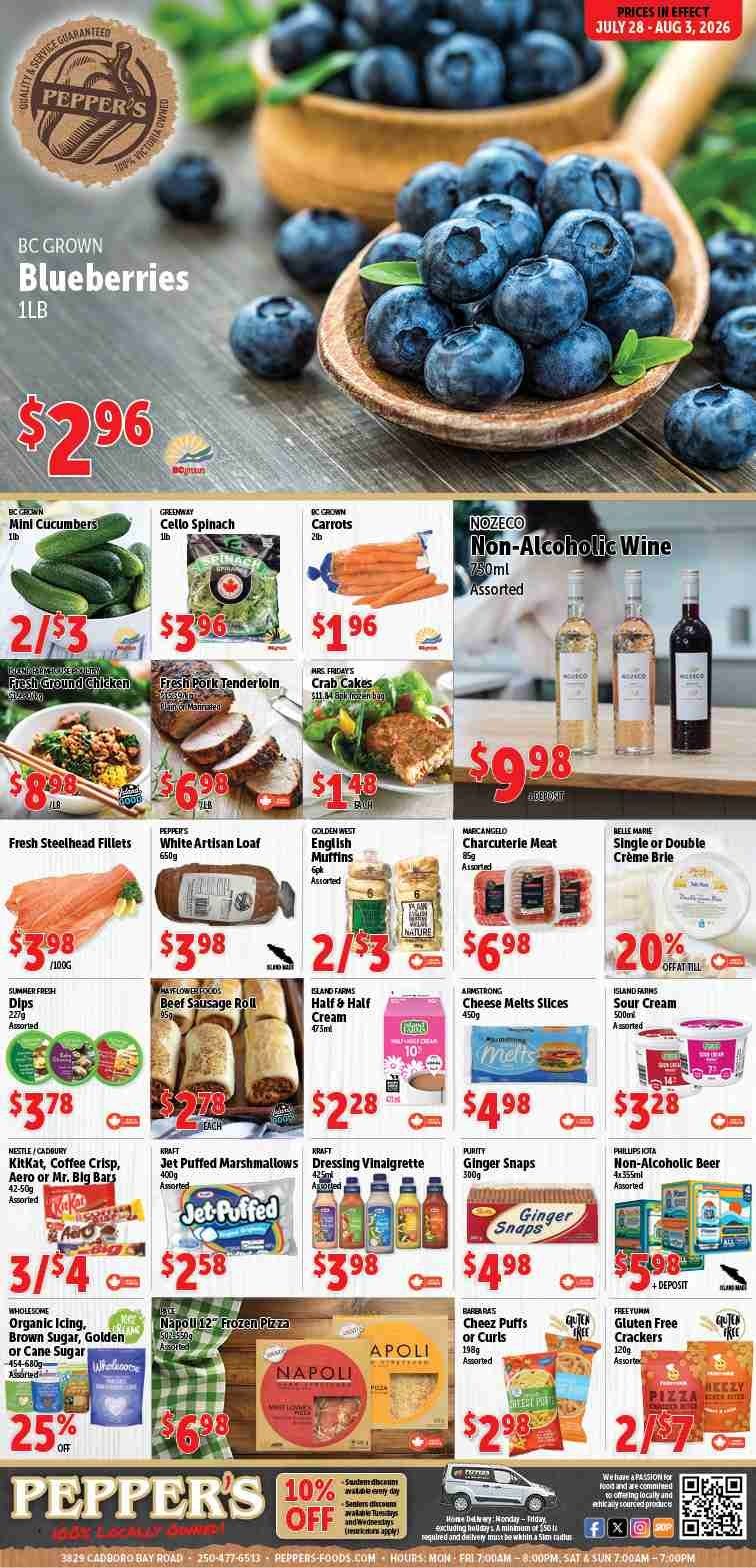 Pepper's Foods Flyer July 28 to August 3