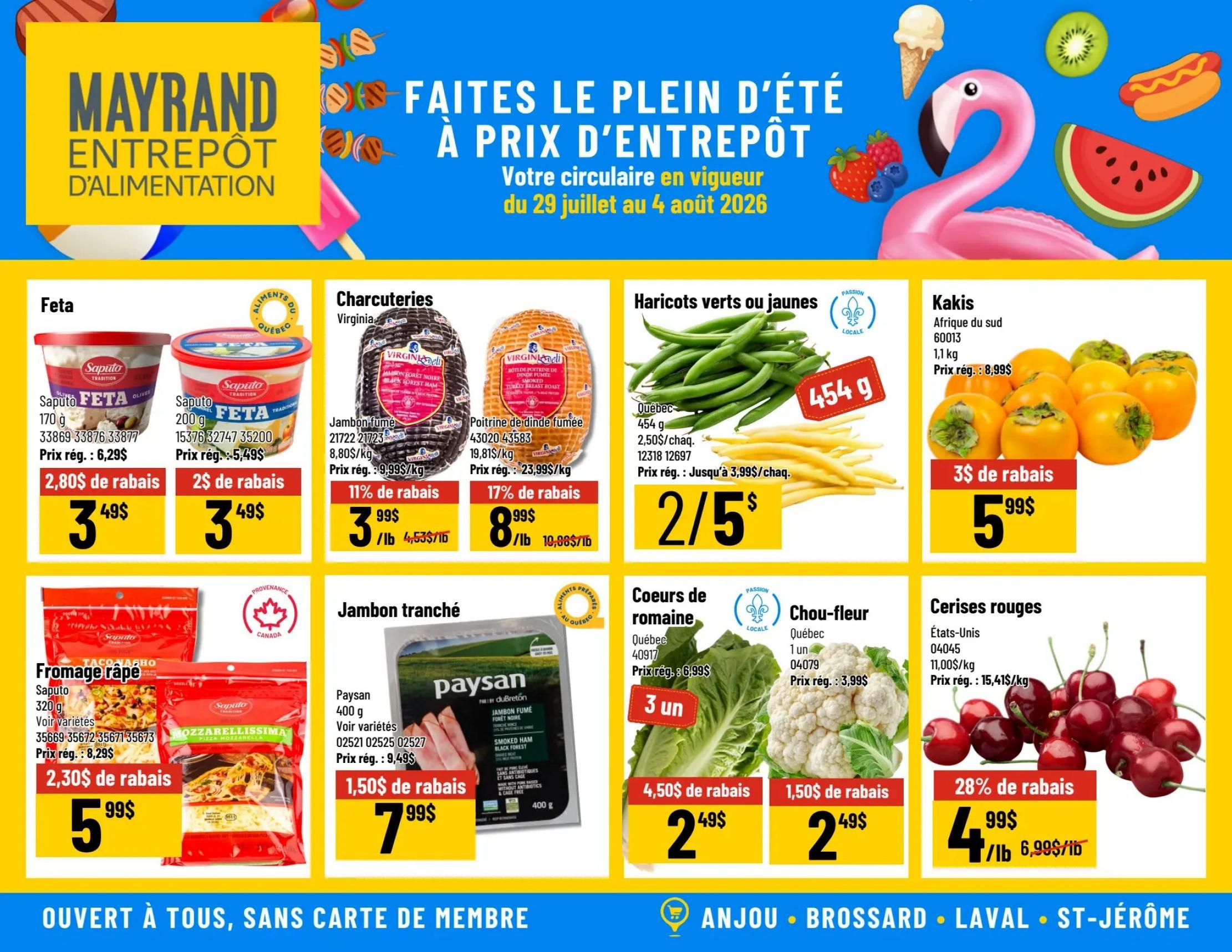 Mayrand Flyer July 29 to August 4
