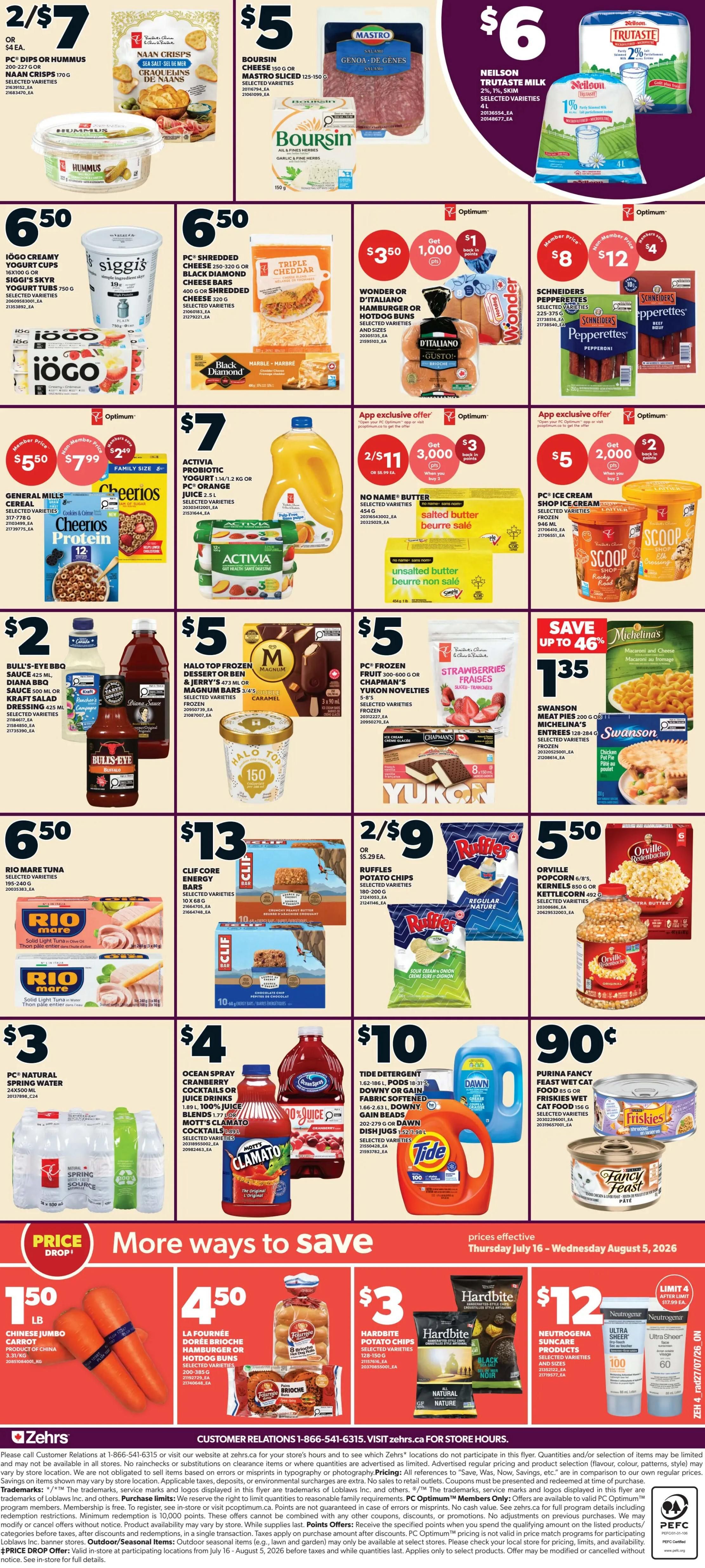 Zehrs Flyer July 30 to August 5