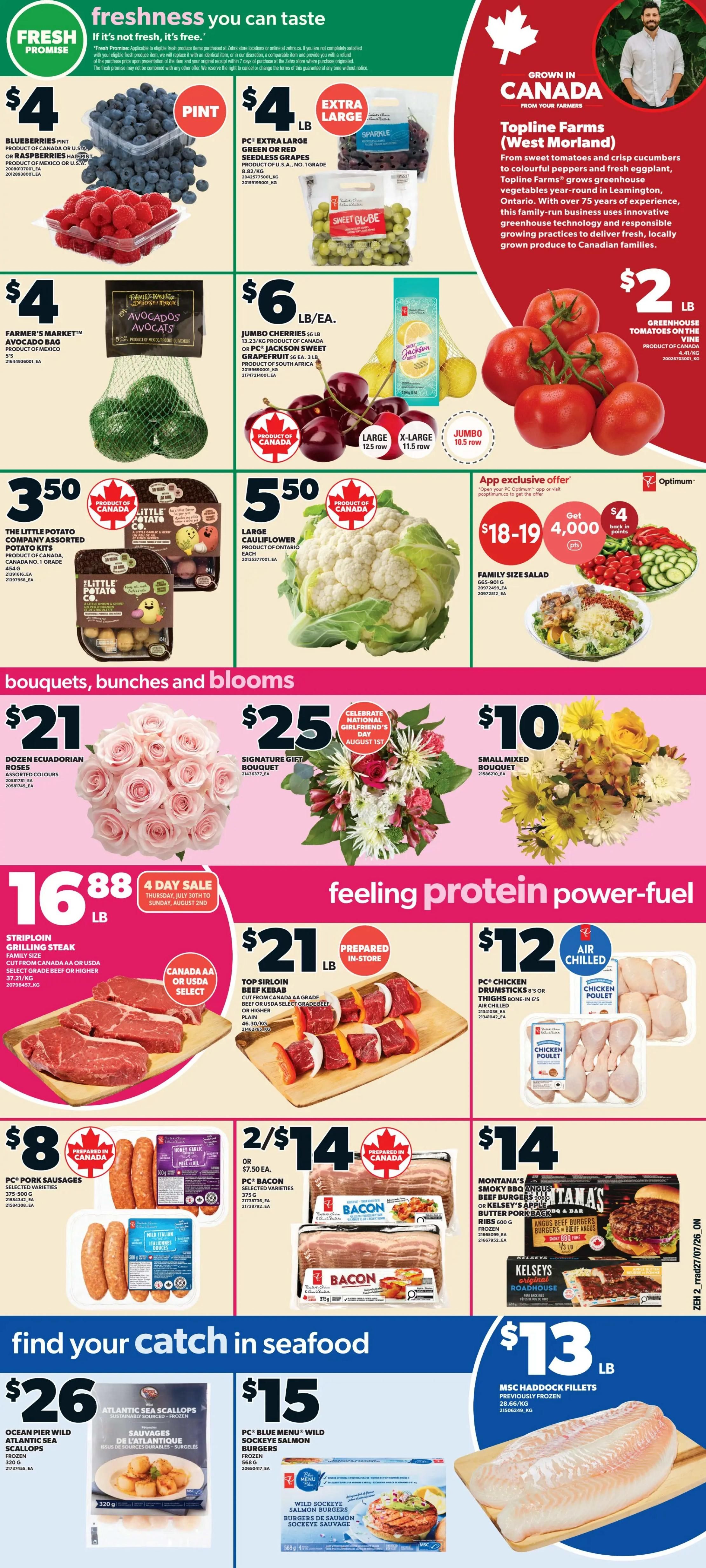 Zehrs Flyer July 30 to August 5