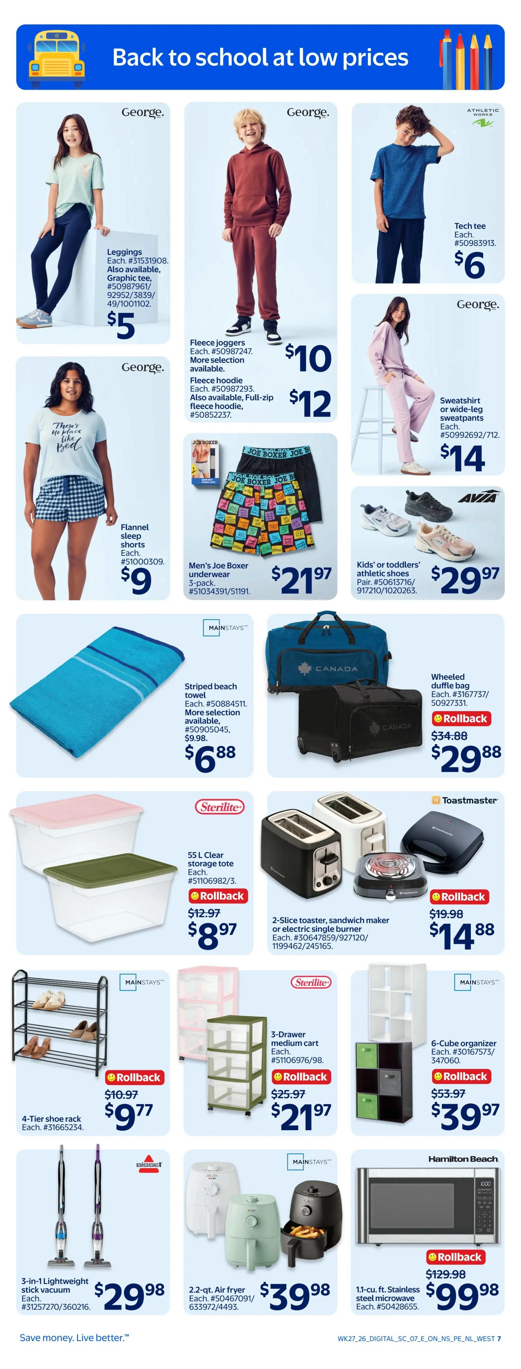 Walmart (West) Flyer July 30 to August 5