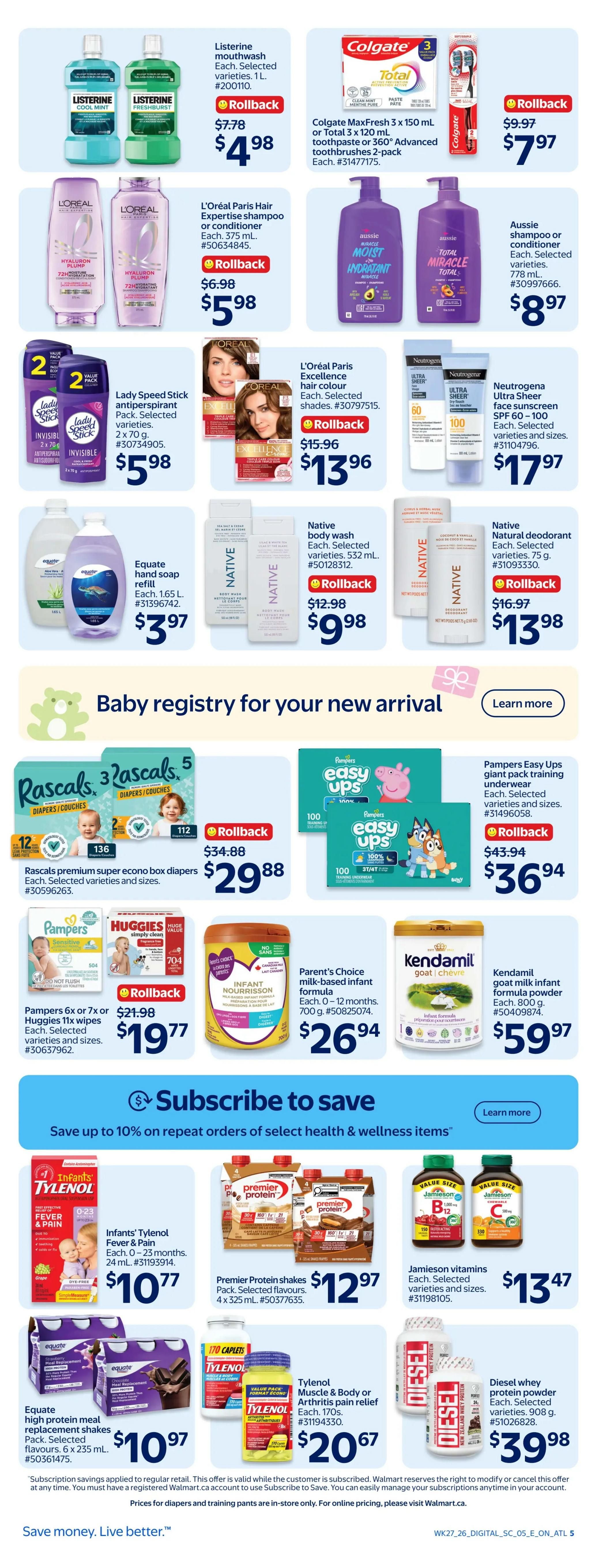 Walmart (ON) Flyer July 30 to August 5