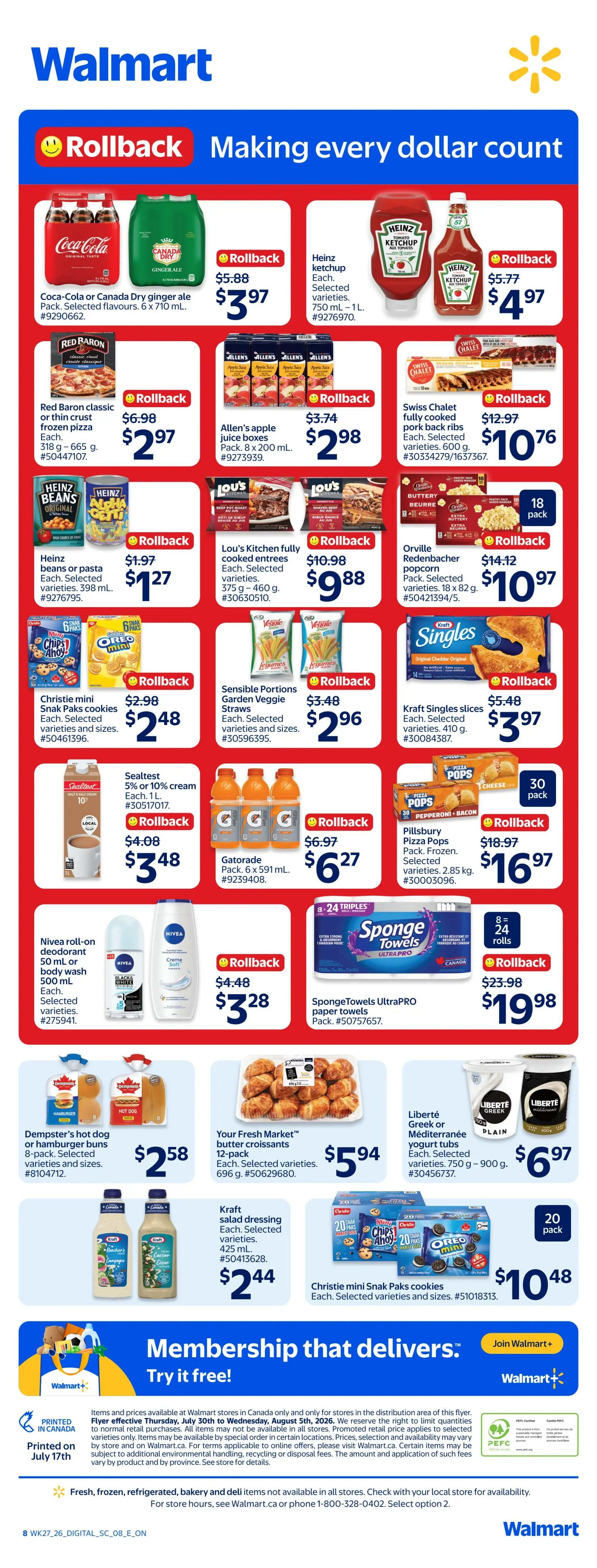 Walmart (ON) Flyer July 30 to August 5