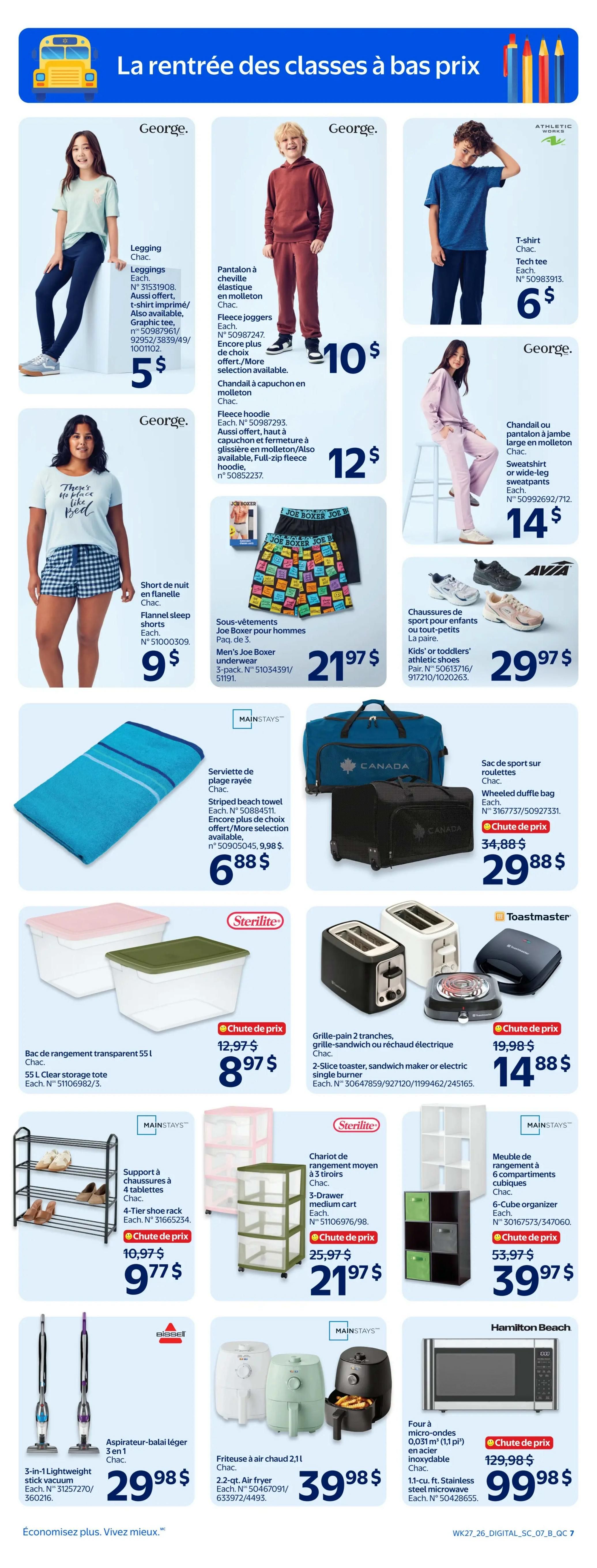 Walmart (QC) Flyer July 30 to August 5