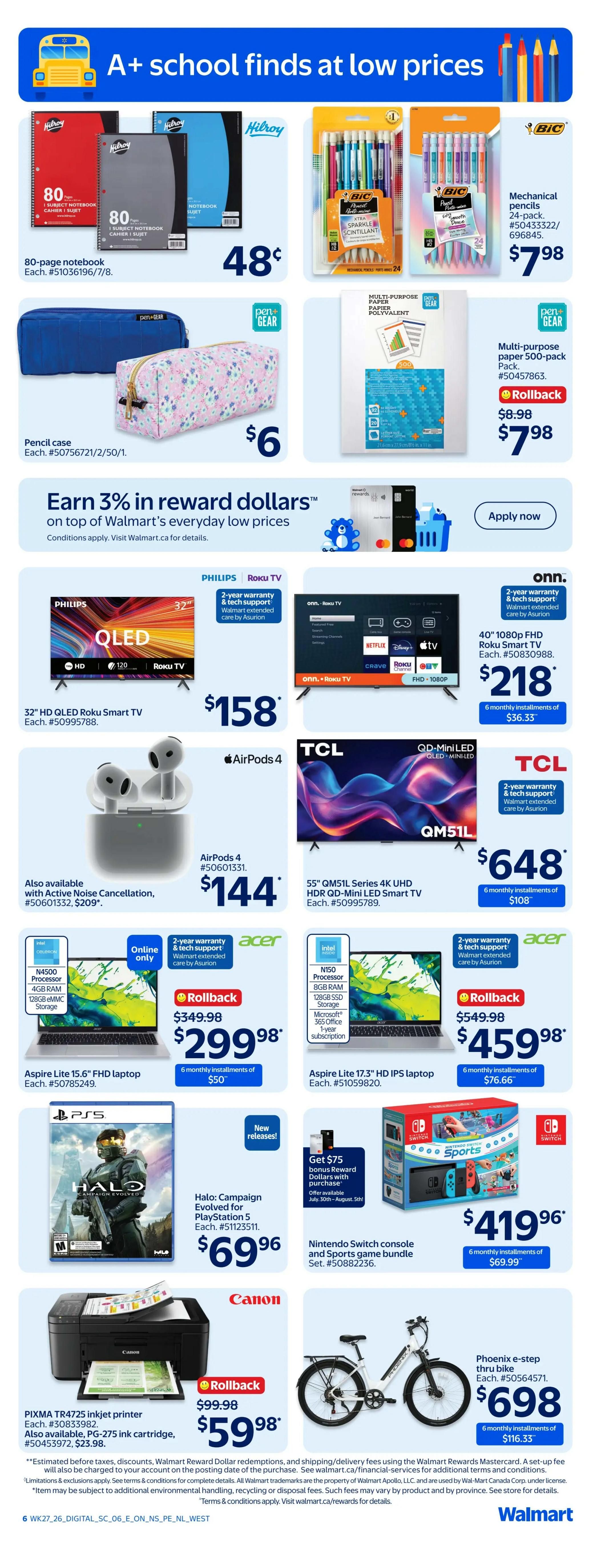 Walmart (Atlantic) Flyer July 30 to August 5