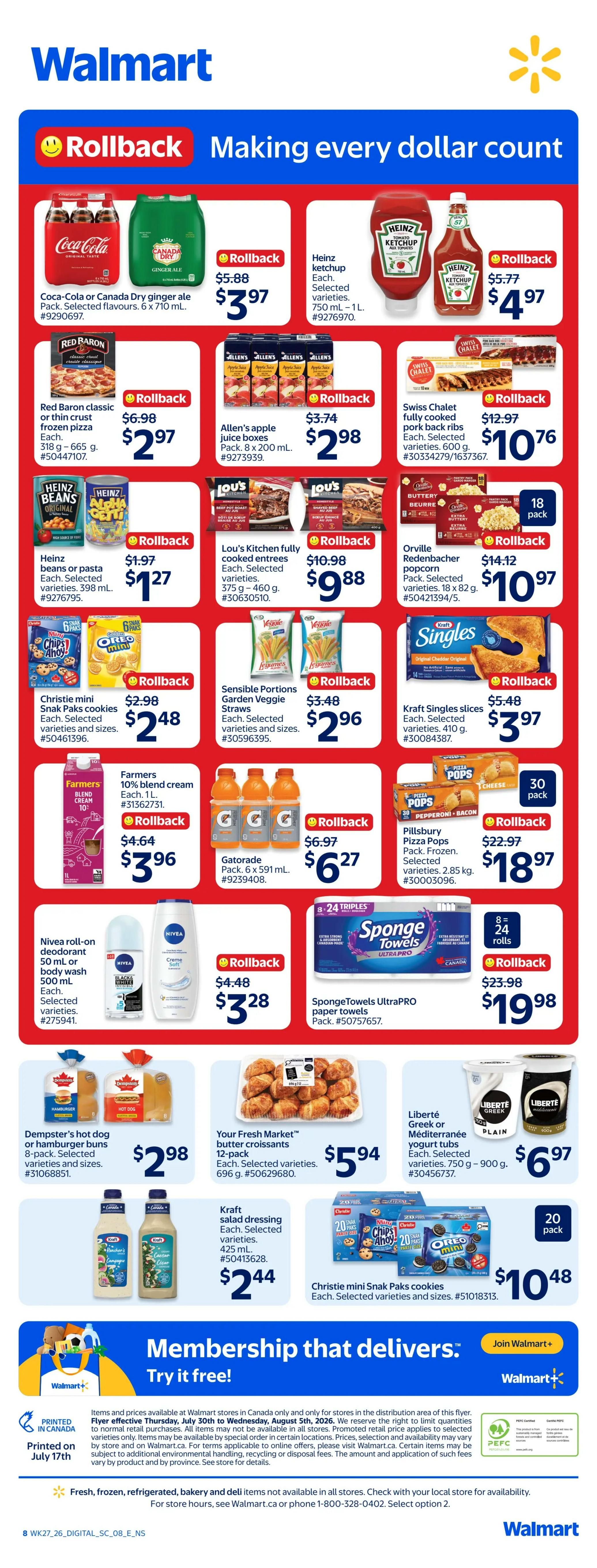 Walmart (Atlantic) Flyer July 30 to August 5