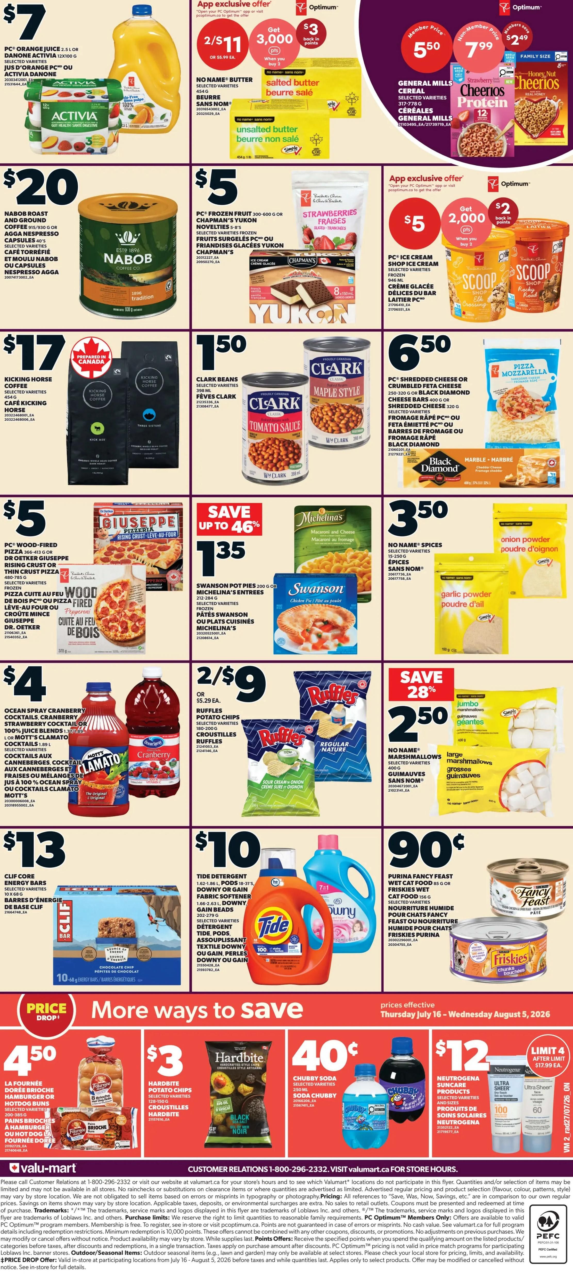 Valu-mart Flyer July 30 to August 5