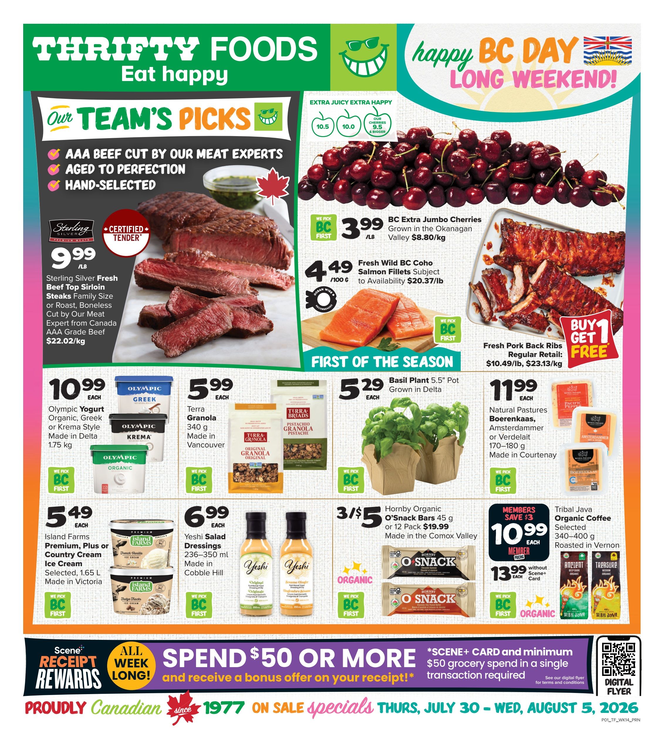Thrifty Foods Flyer July 30 to August 5