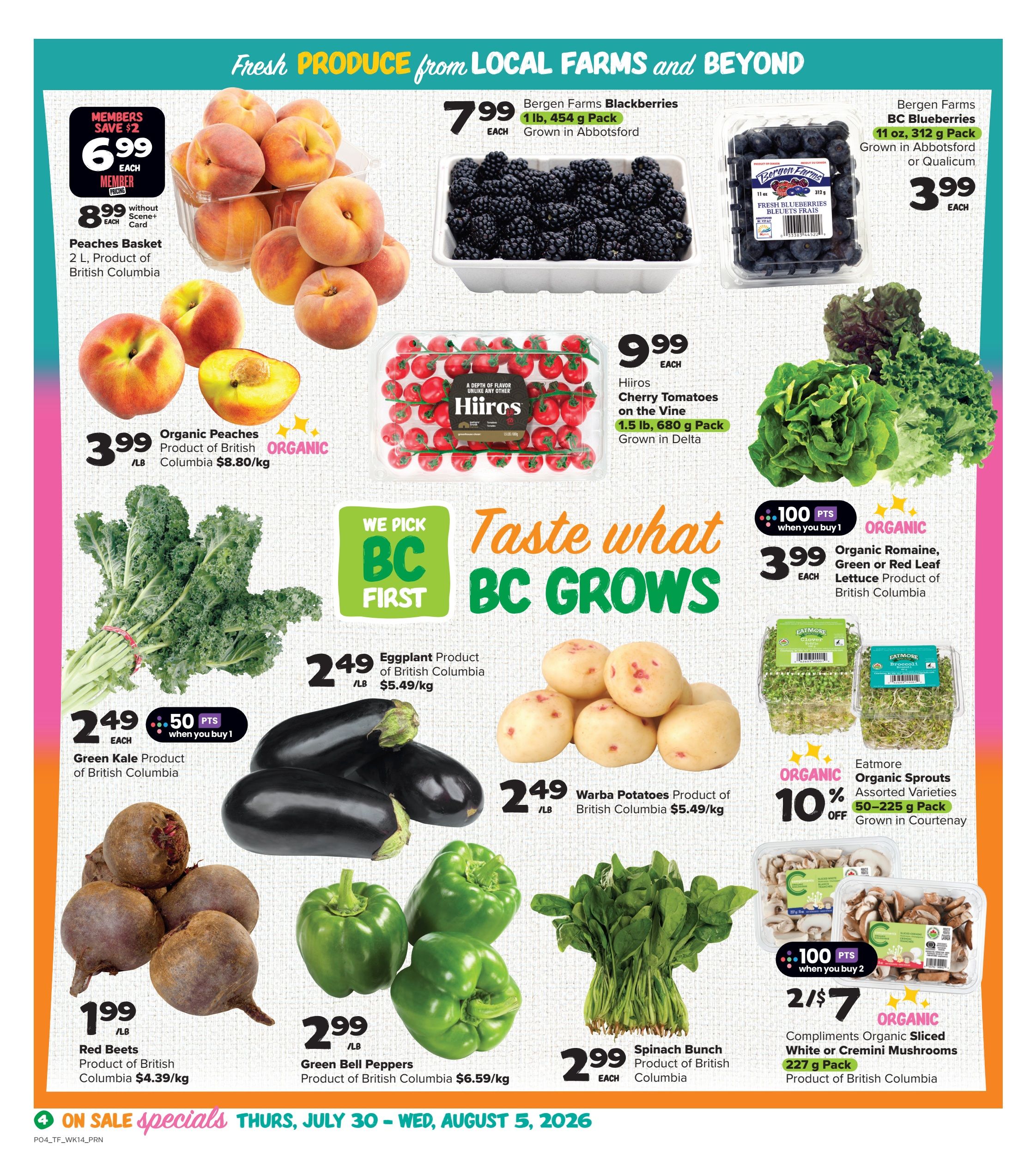 Thrifty Foods Flyer July 30 to August 5