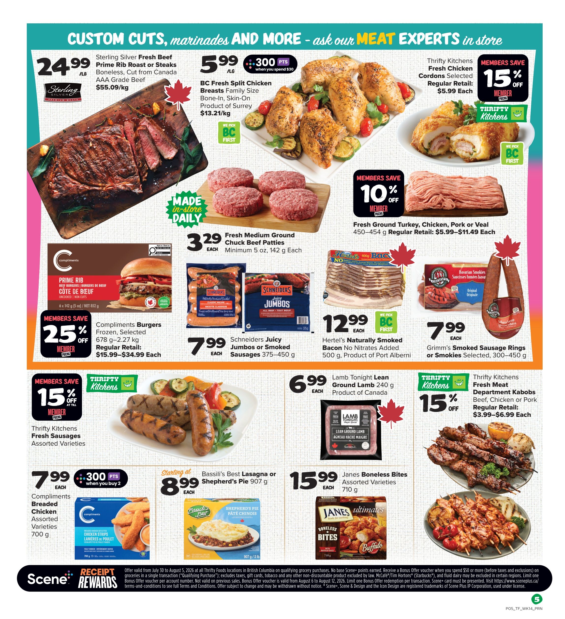 Thrifty Foods Flyer July 30 to August 5