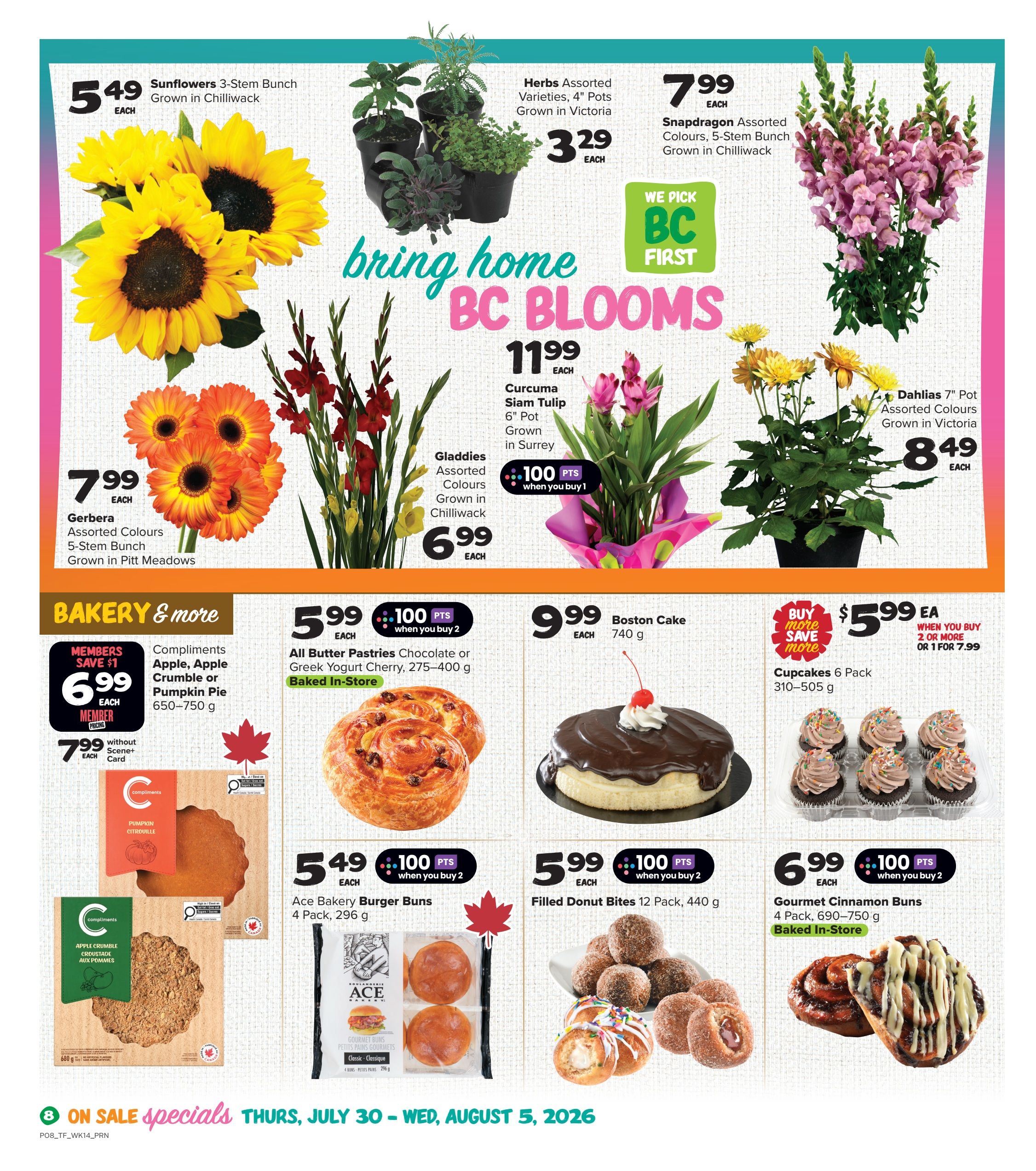 Thrifty Foods Flyer July 30 to August 5