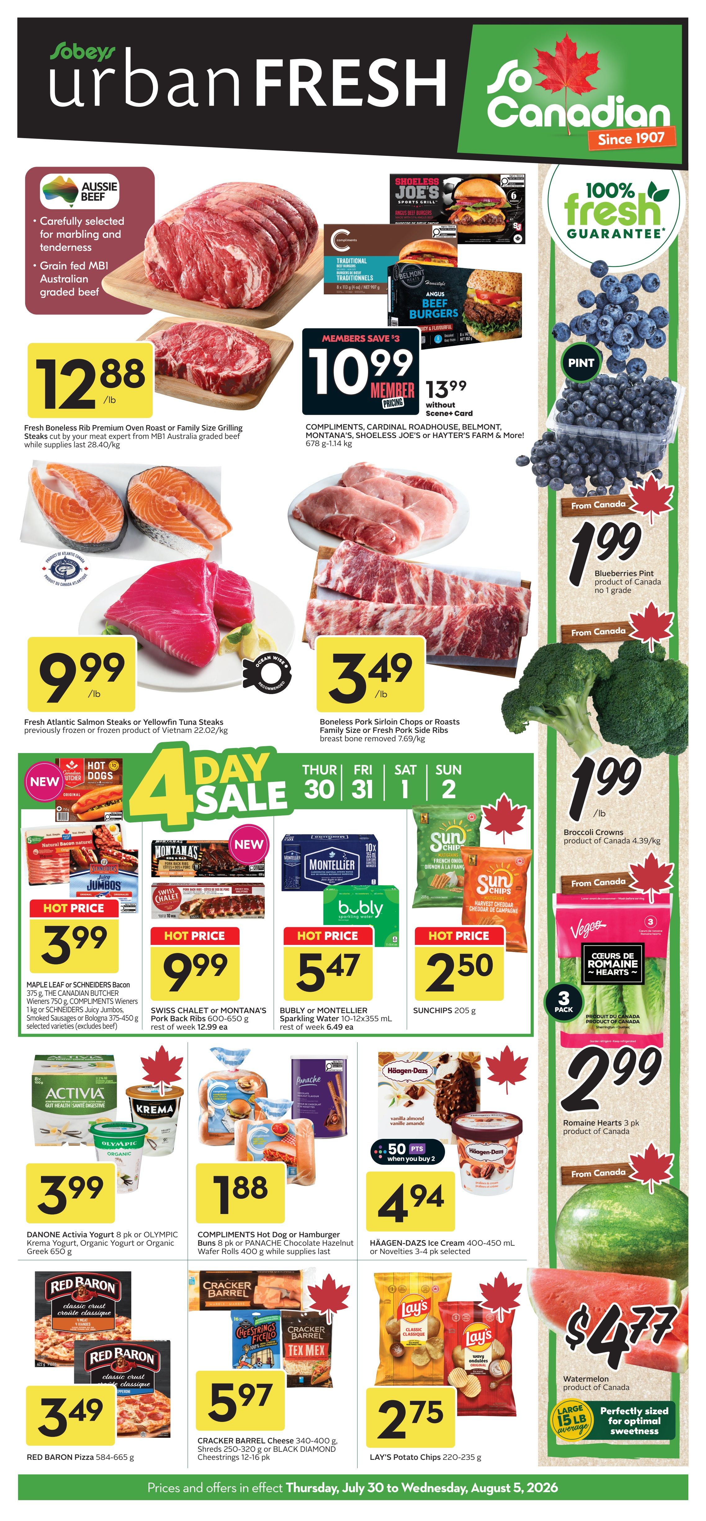 Sobeys Urban Fresh Flyer July 30 to August 5