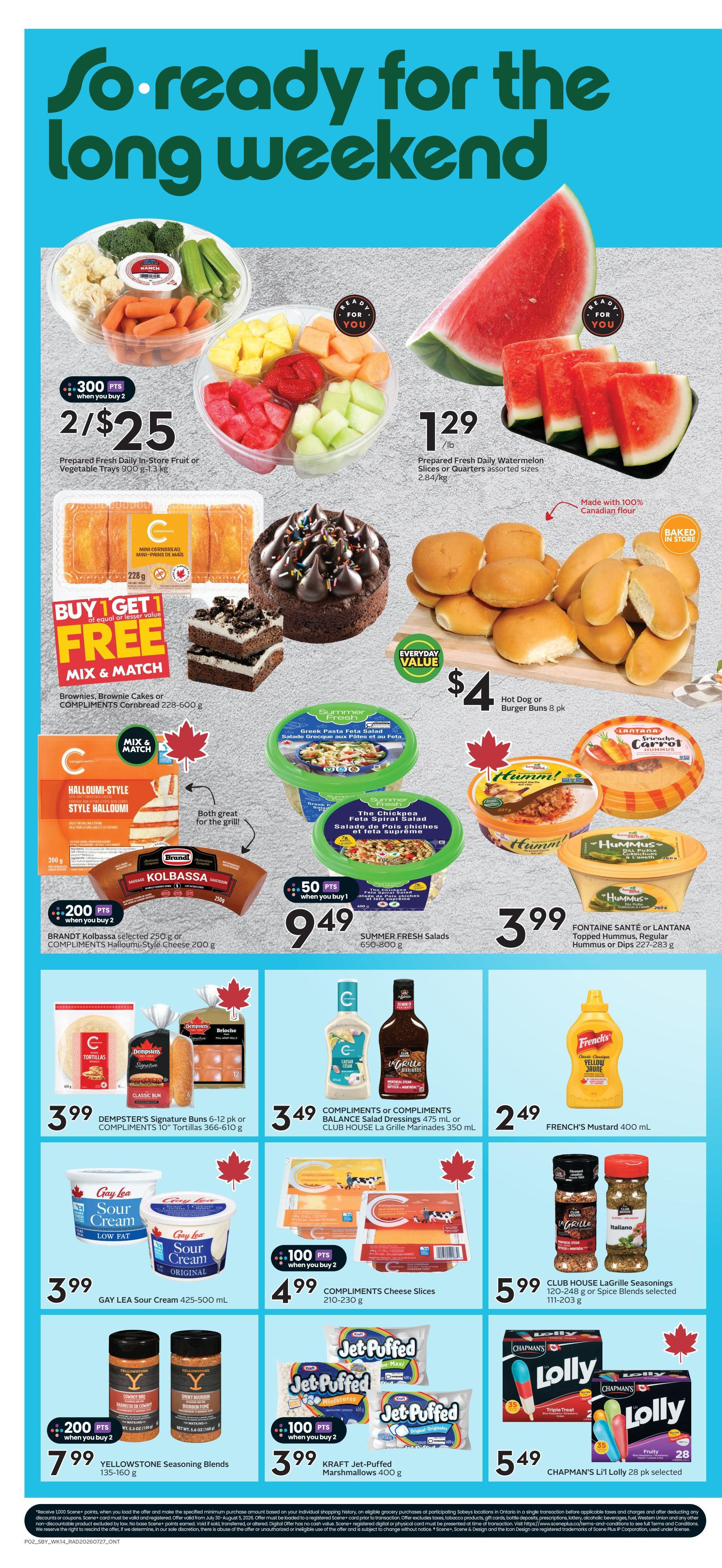 Sobeys (ON) Flyer July 30 to August 5