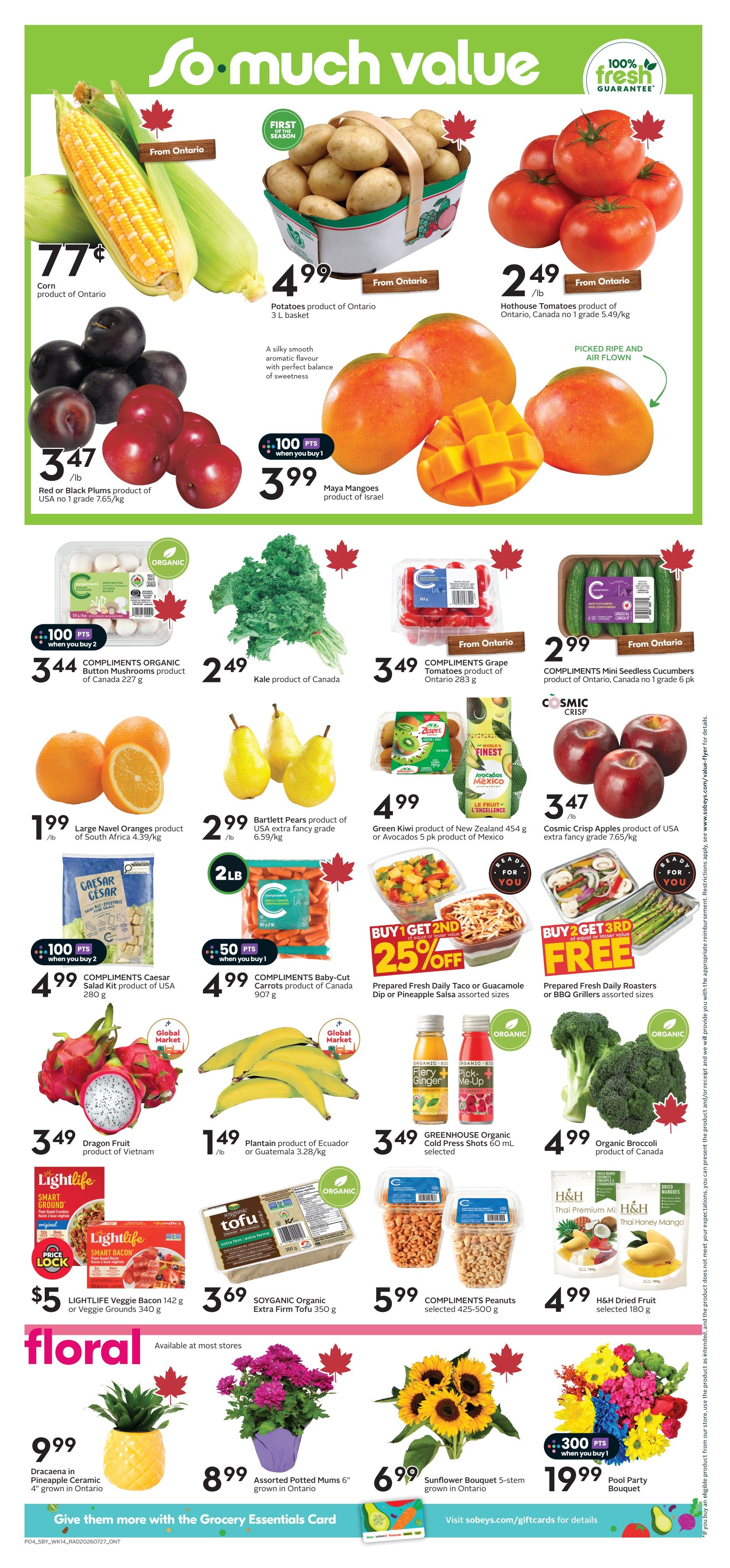 Sobeys (ON) Flyer July 30 to August 5