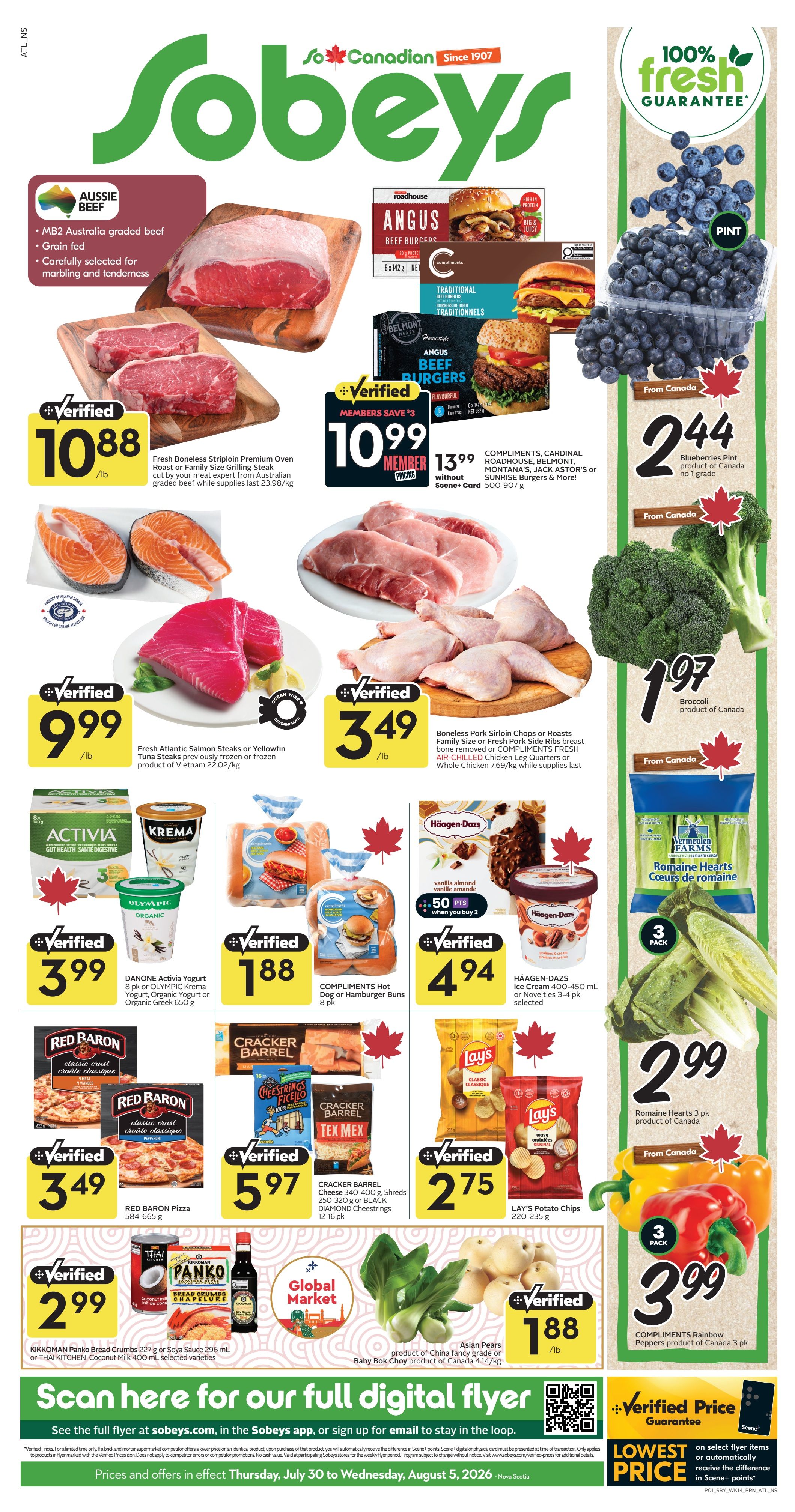 Sobeys (Atlantic) Flyer July 30 to August 5
