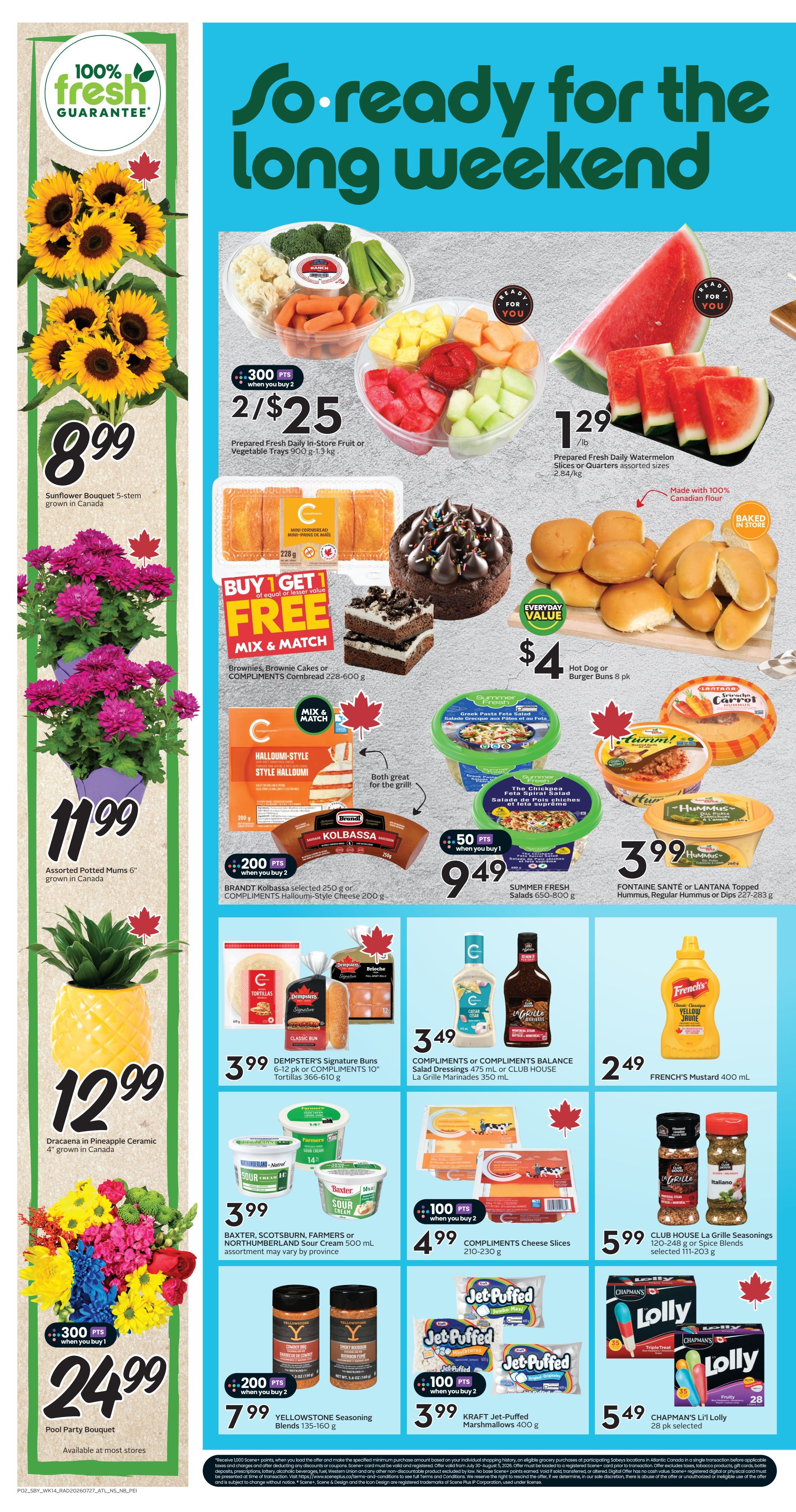 Sobeys (Atlantic) Flyer July 30 to August 5