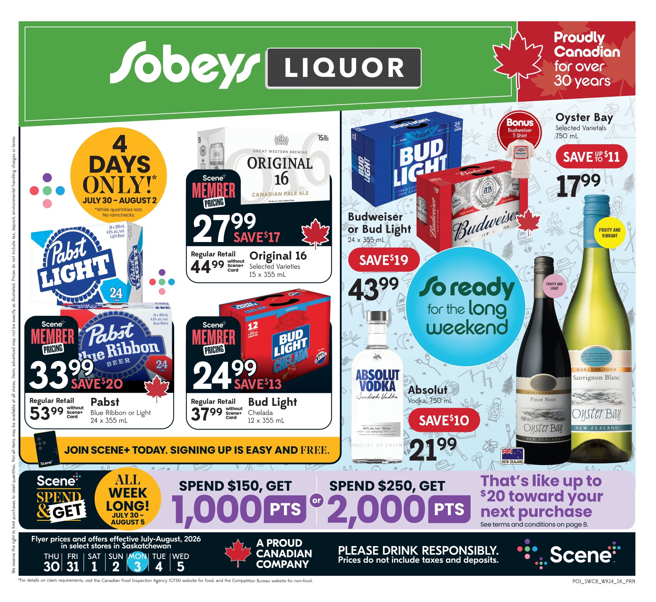 Sobeys (SK) SWCB Flyer July 30 to August 5