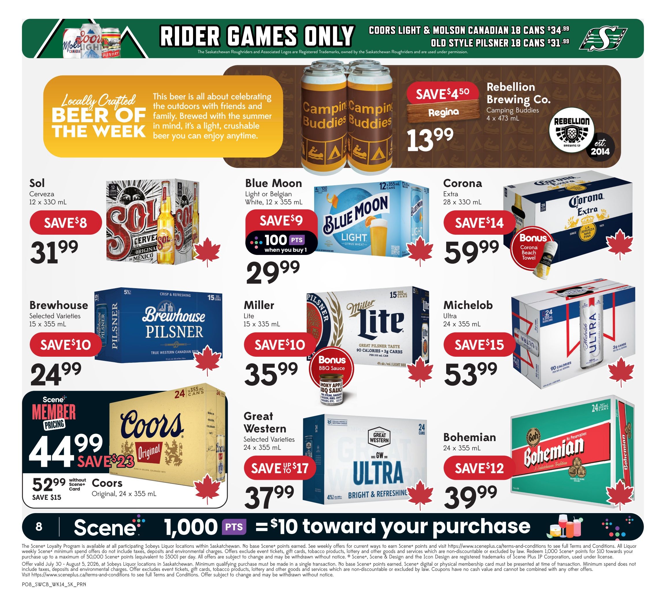 Sobeys (SK) SWCB Flyer July 30 to August 5