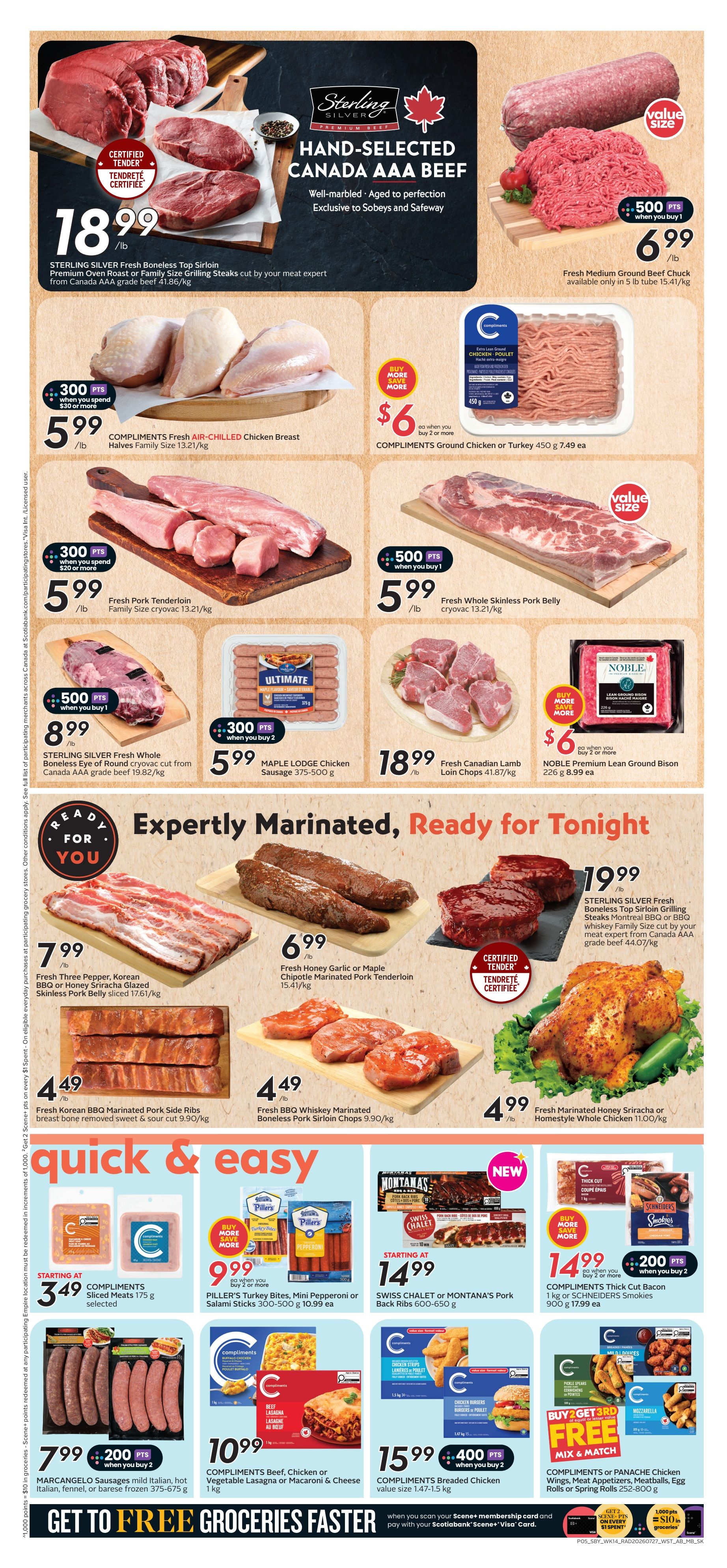 Sobeys/Safeway (SK & MB) Flyer July 30 to August 5