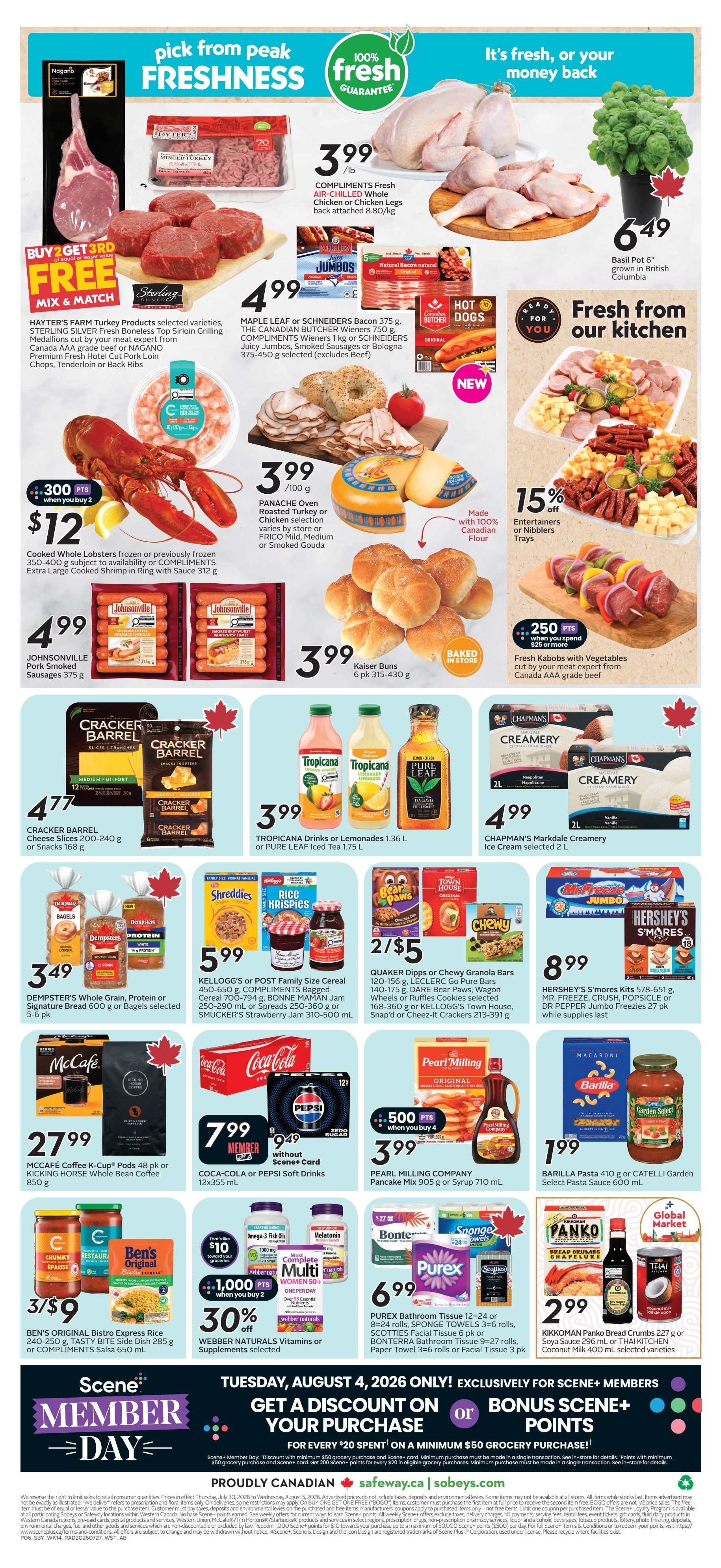 Sobeys/Safeway (AB) Flyer July 30 to August 5