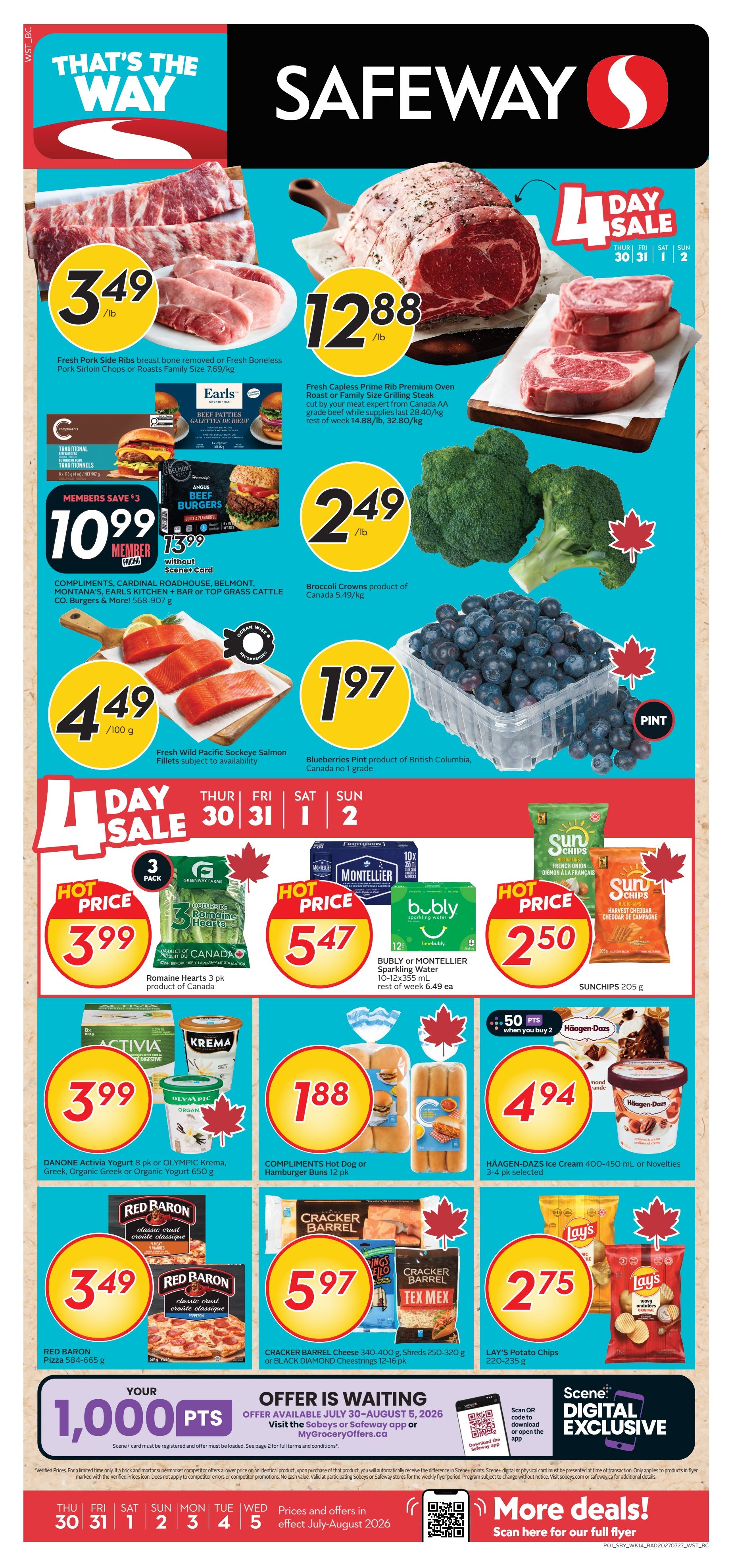 Safeway (BC) Flyer July 30 to August 5