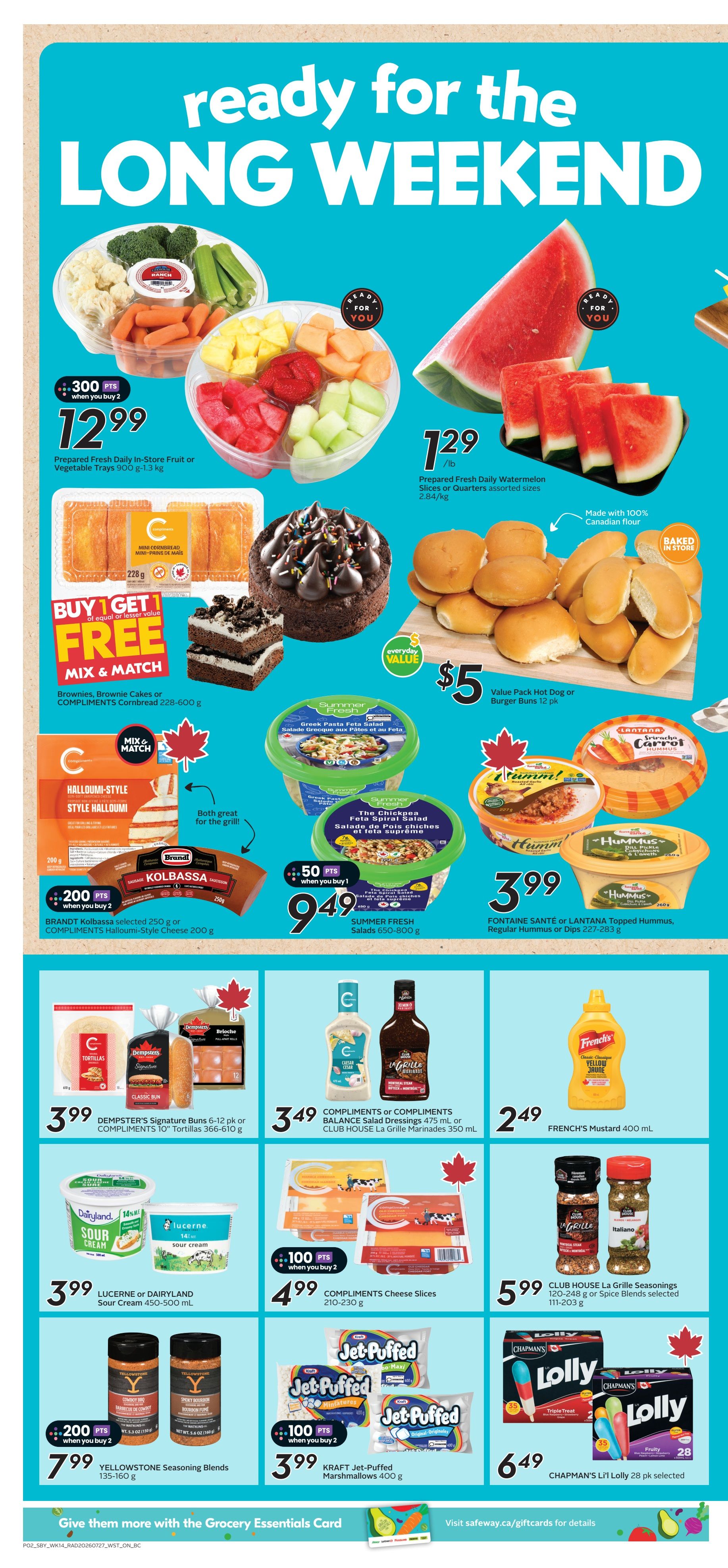 Safeway (BC) Flyer July 30 to August 5