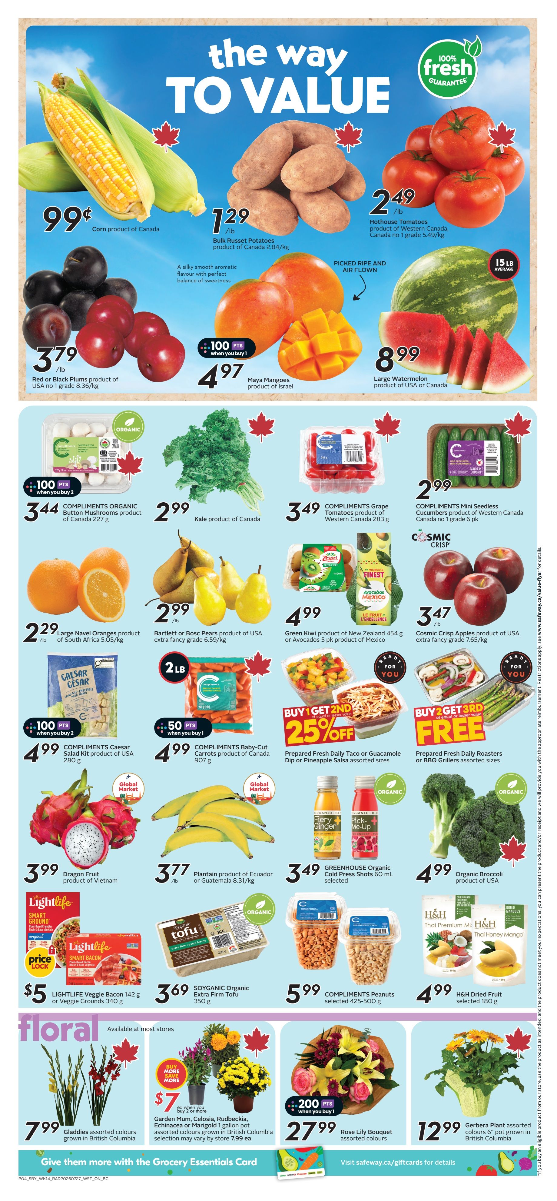 Safeway (BC) Flyer July 30 to August 5