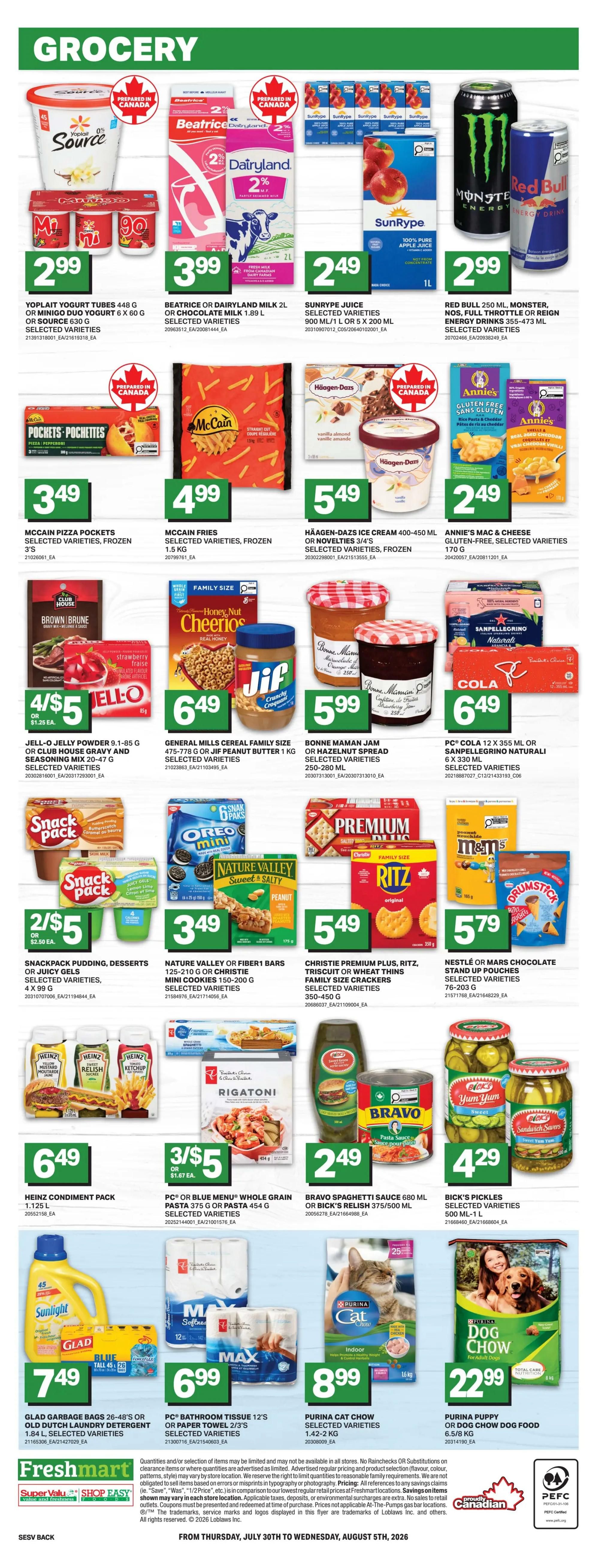 Shop Easy & SuperValu Flyer July 30 to August 5
