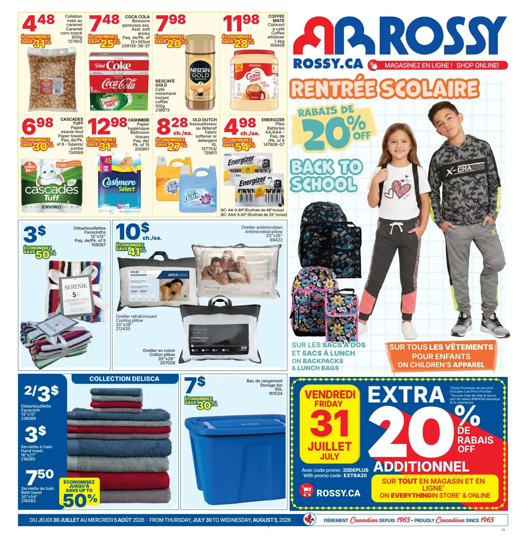 Rossy Flyer July 30 to August 5