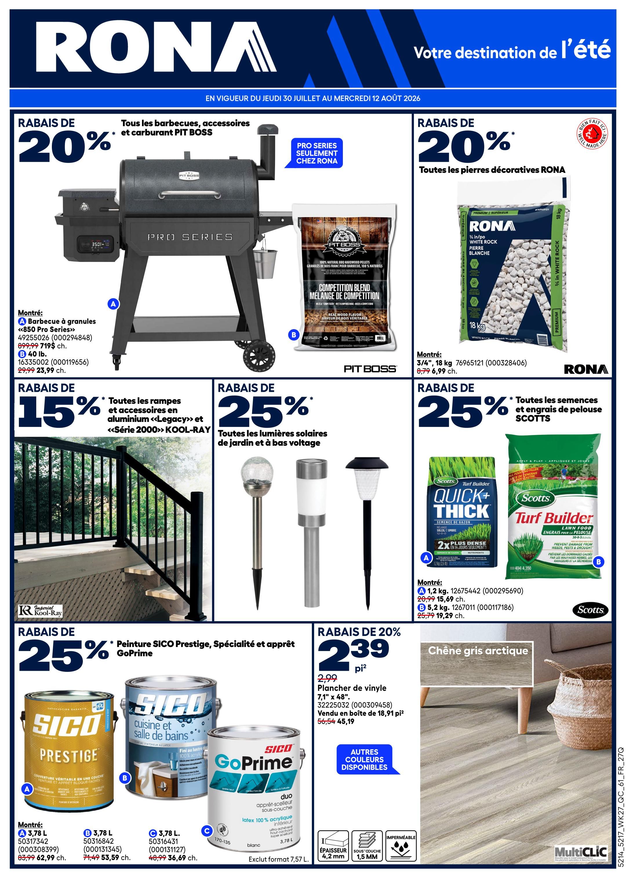 Rona & Rona+ (QC) Flyer July 30 to August 5